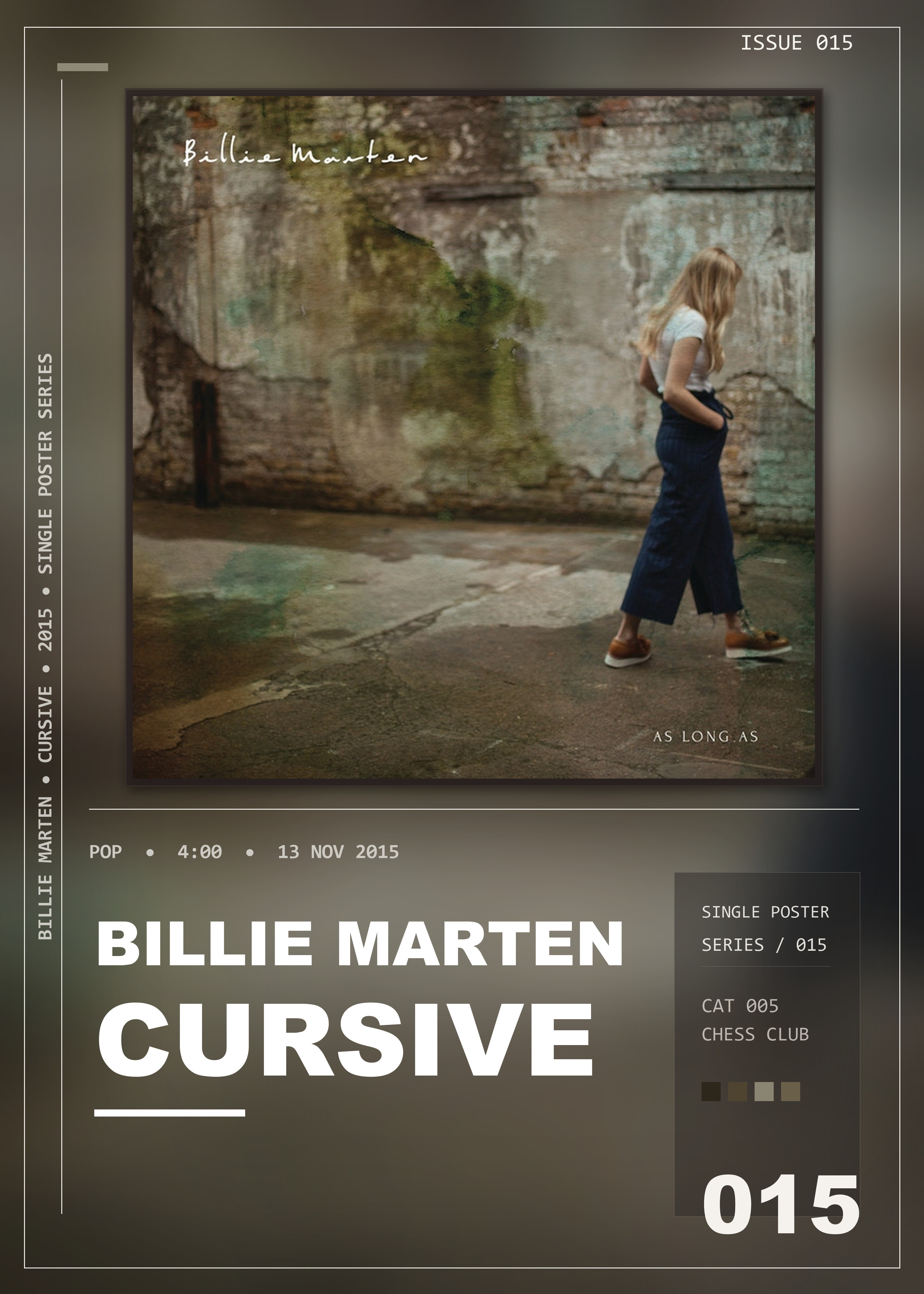 Music poster: Billie Marten - Cursive