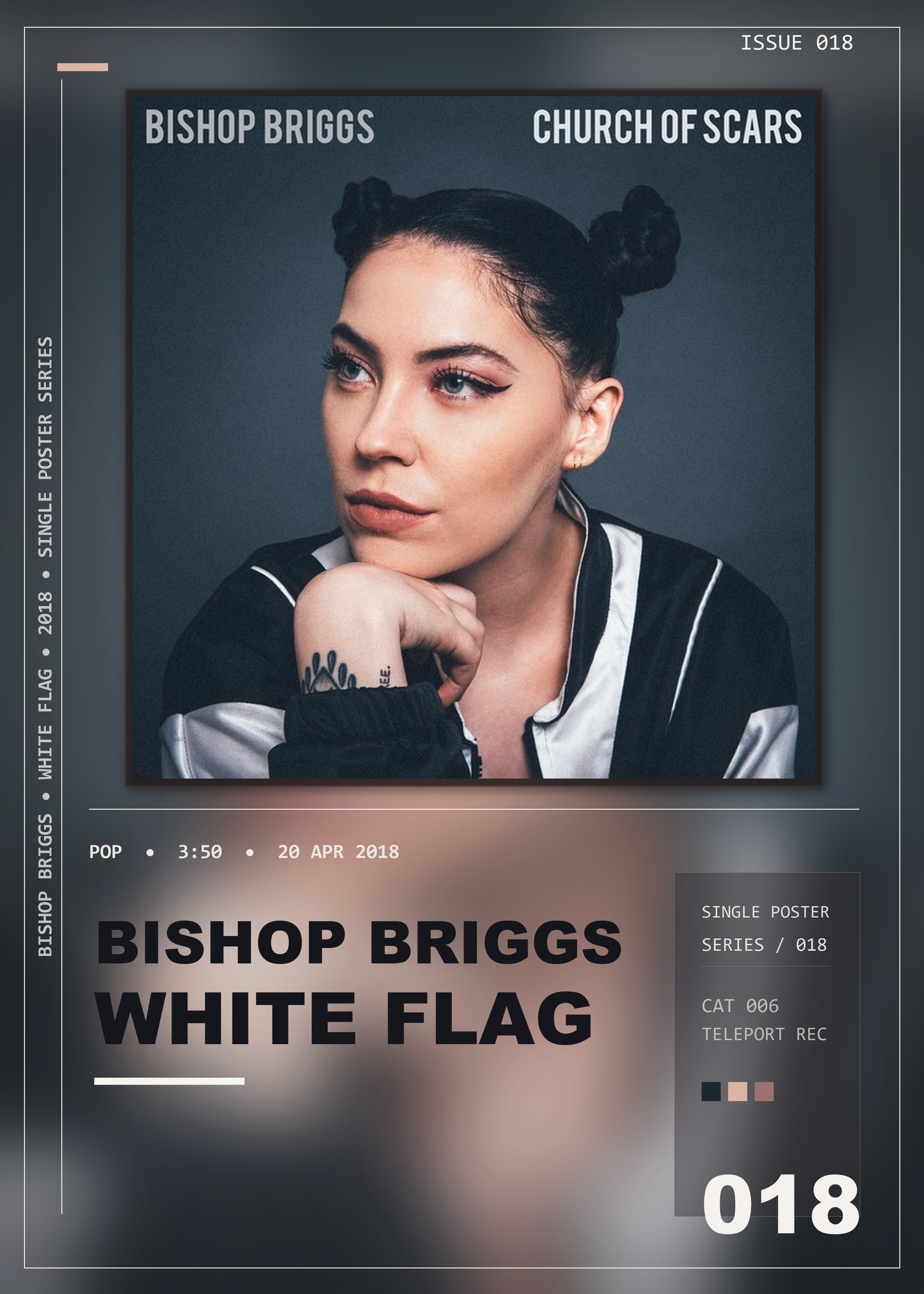 Music poster: Bishop Briggs - White Flag