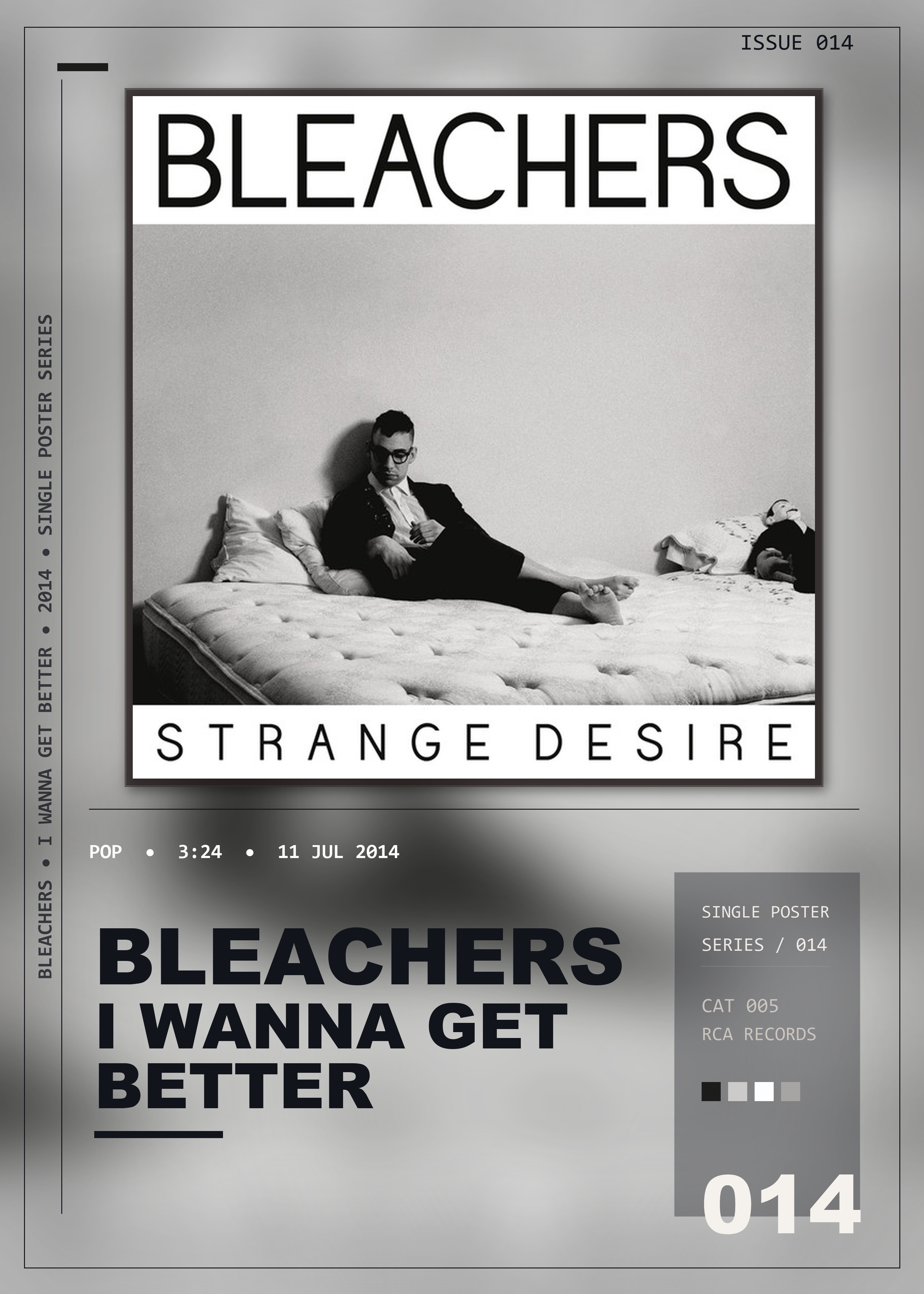 Music poster: Bleachers - I Wanna Get Better