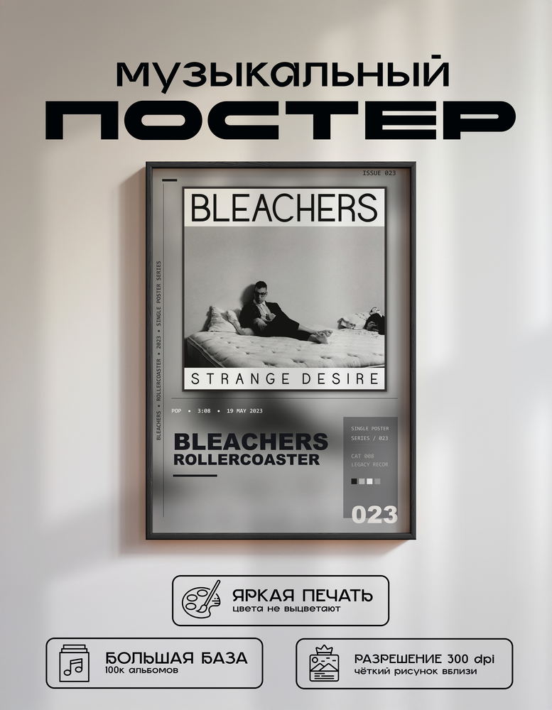 Music poster: Bleachers - Rollercoaster