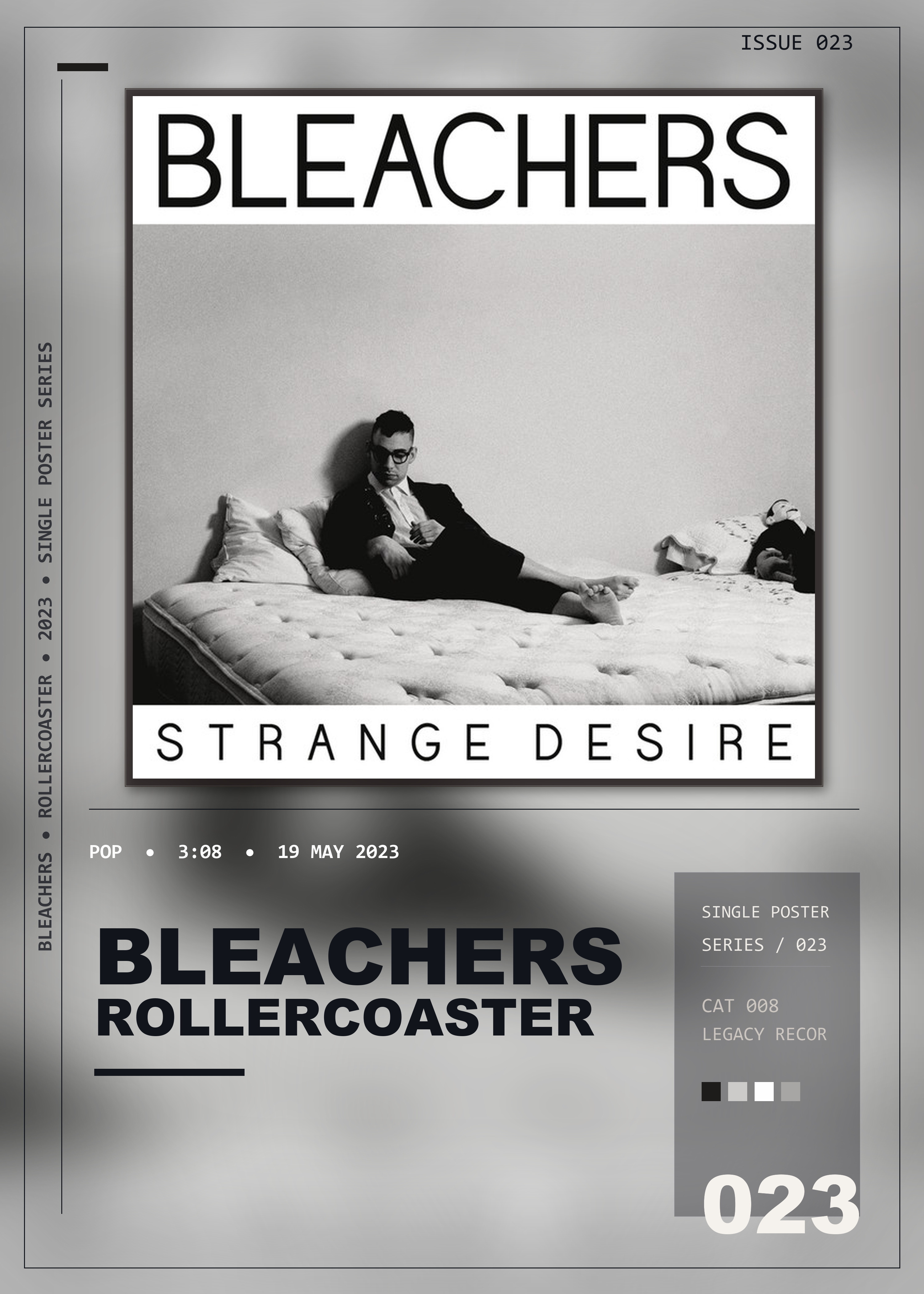 Music poster: Bleachers - Rollercoaster