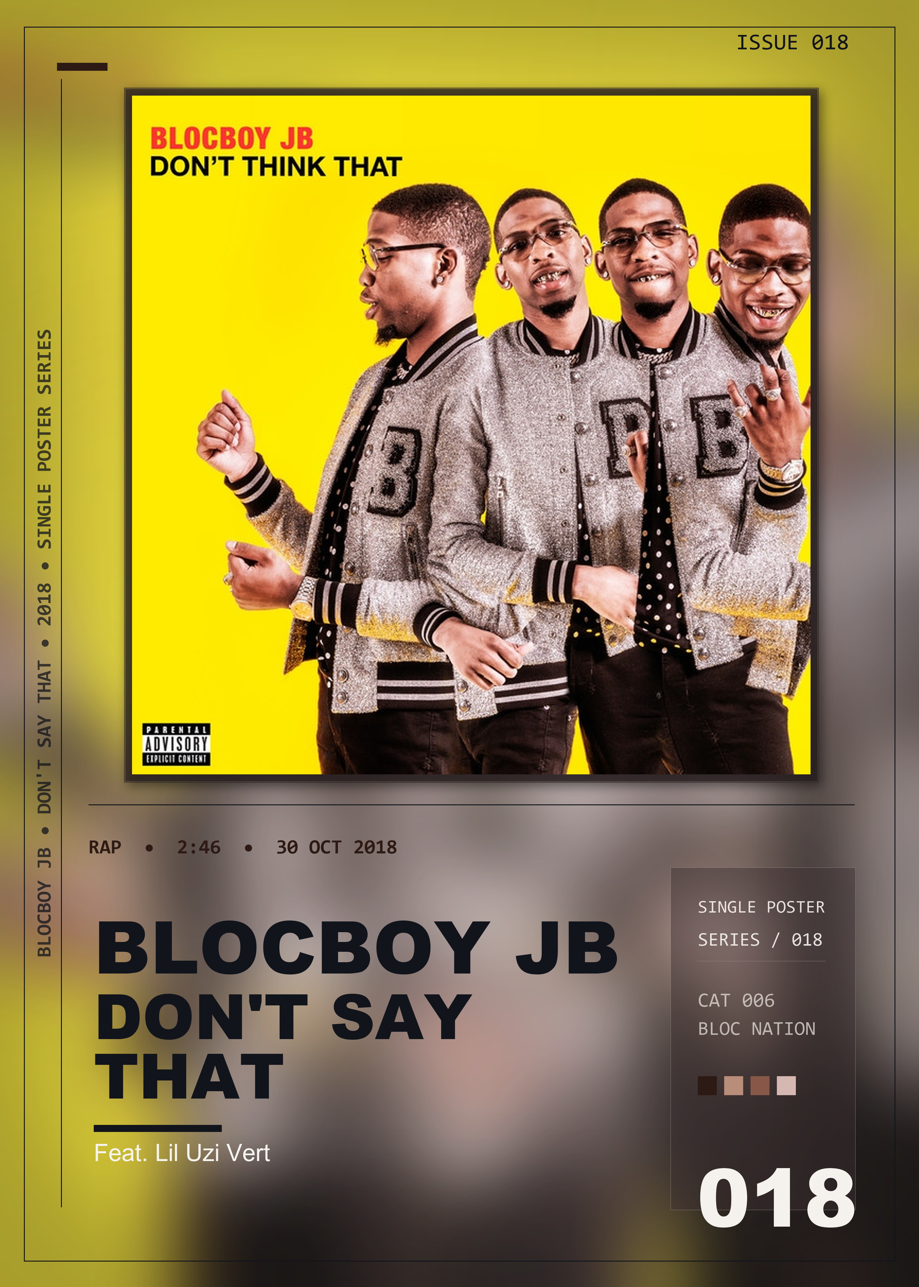 Music poster: BlocBoy JB - Dont Say That Feat Lil Uzi Vert