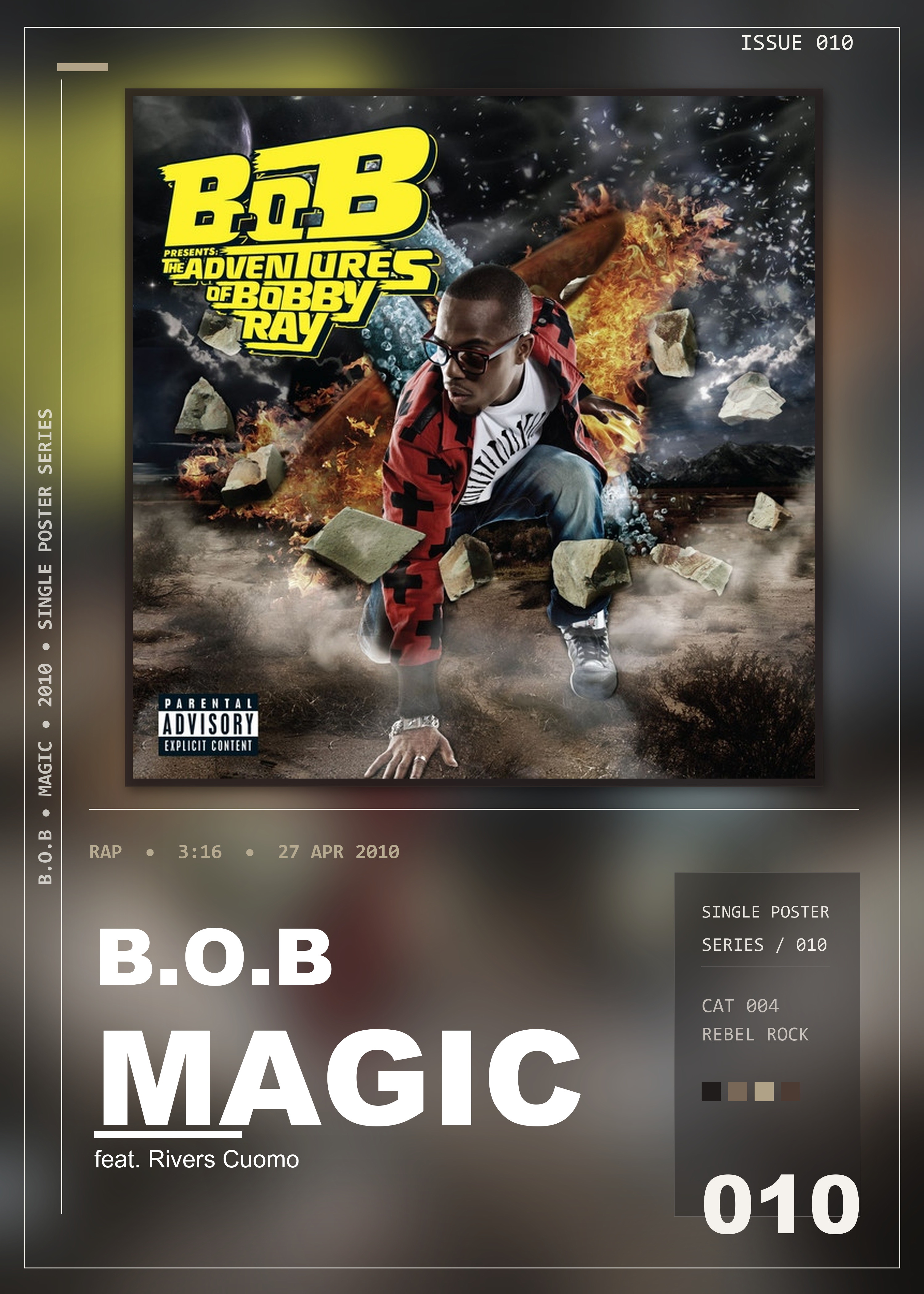 Music poster: BoB - Magic feat Rivers Cuomo