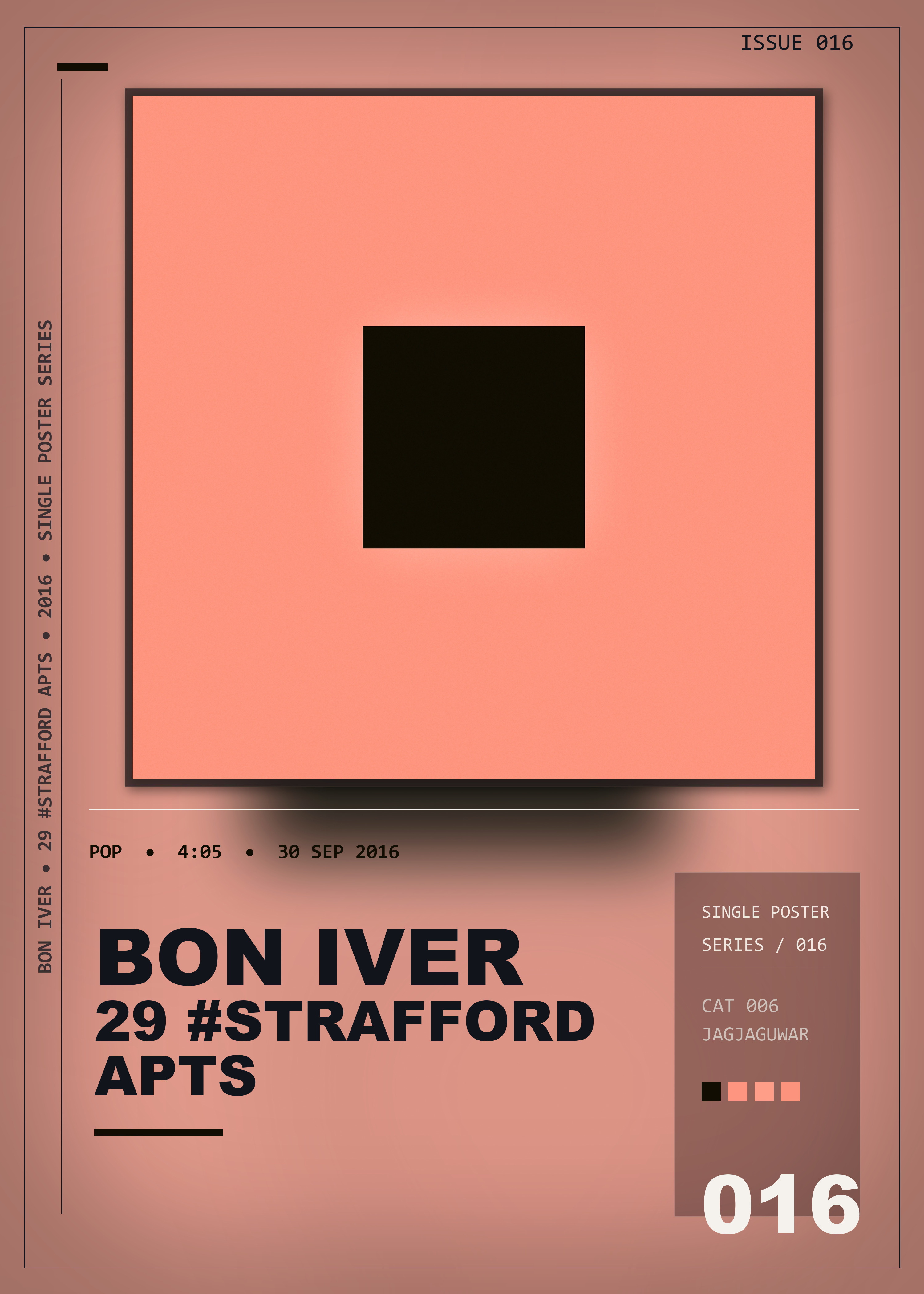 Music poster: Bon Iver - 29 Strafford APTS