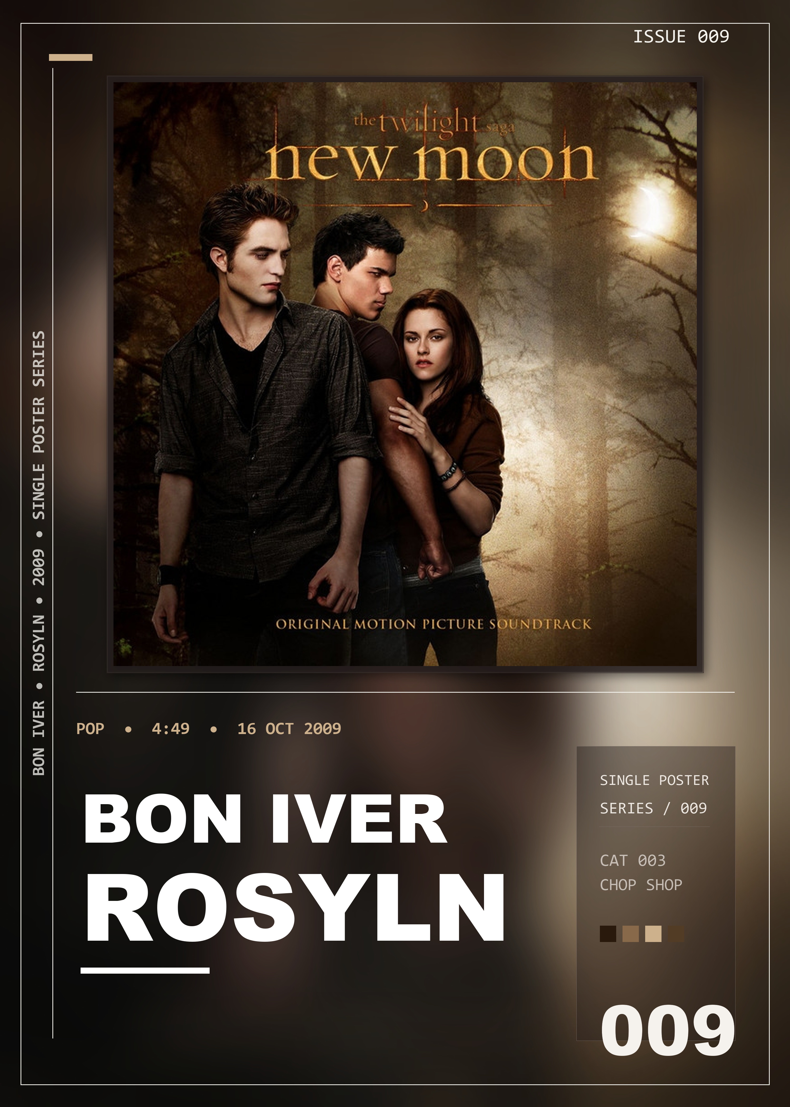 Music poster: Bon Iver - Rosyln