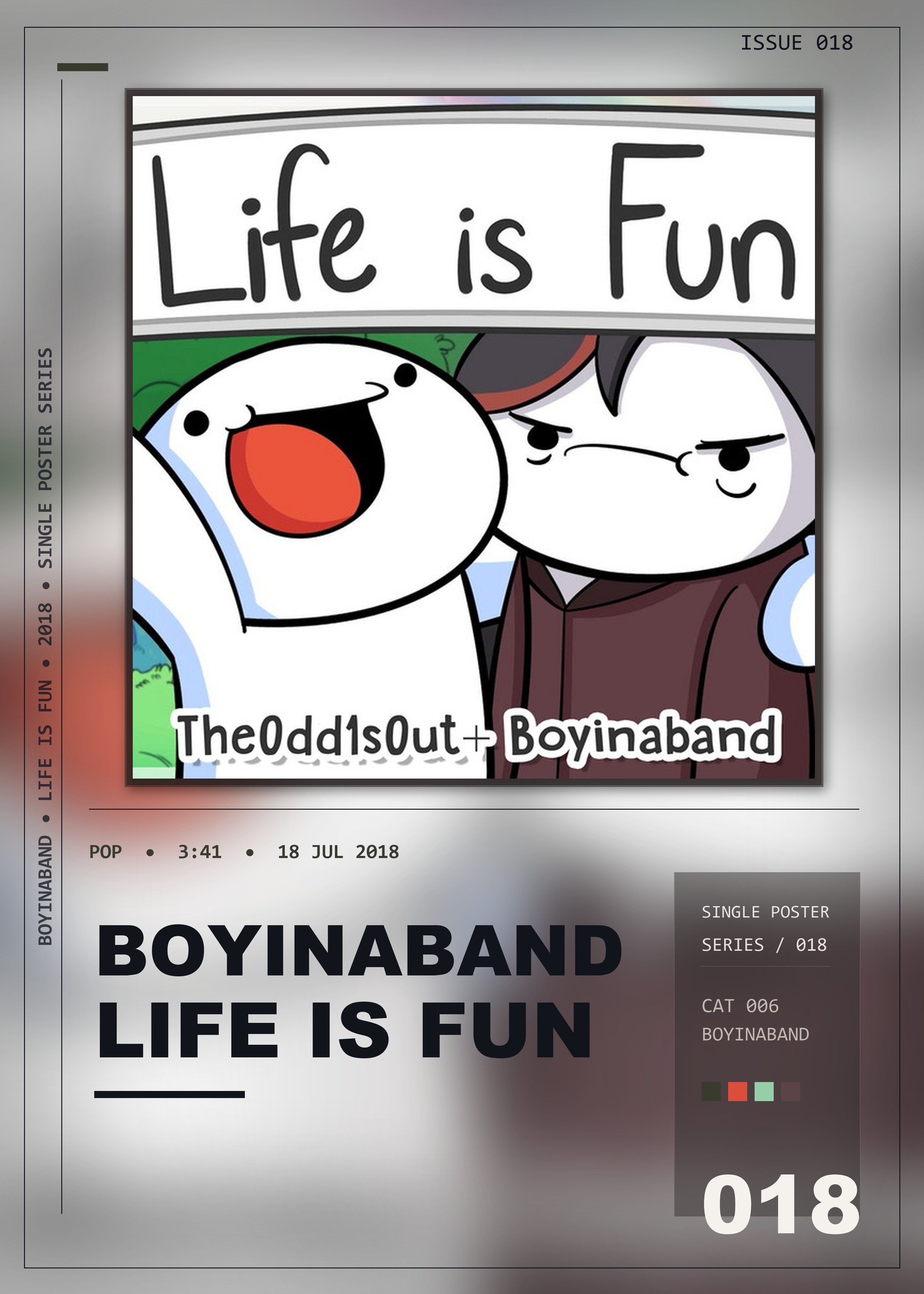 Music poster: Boyinaband - Life Is Fun