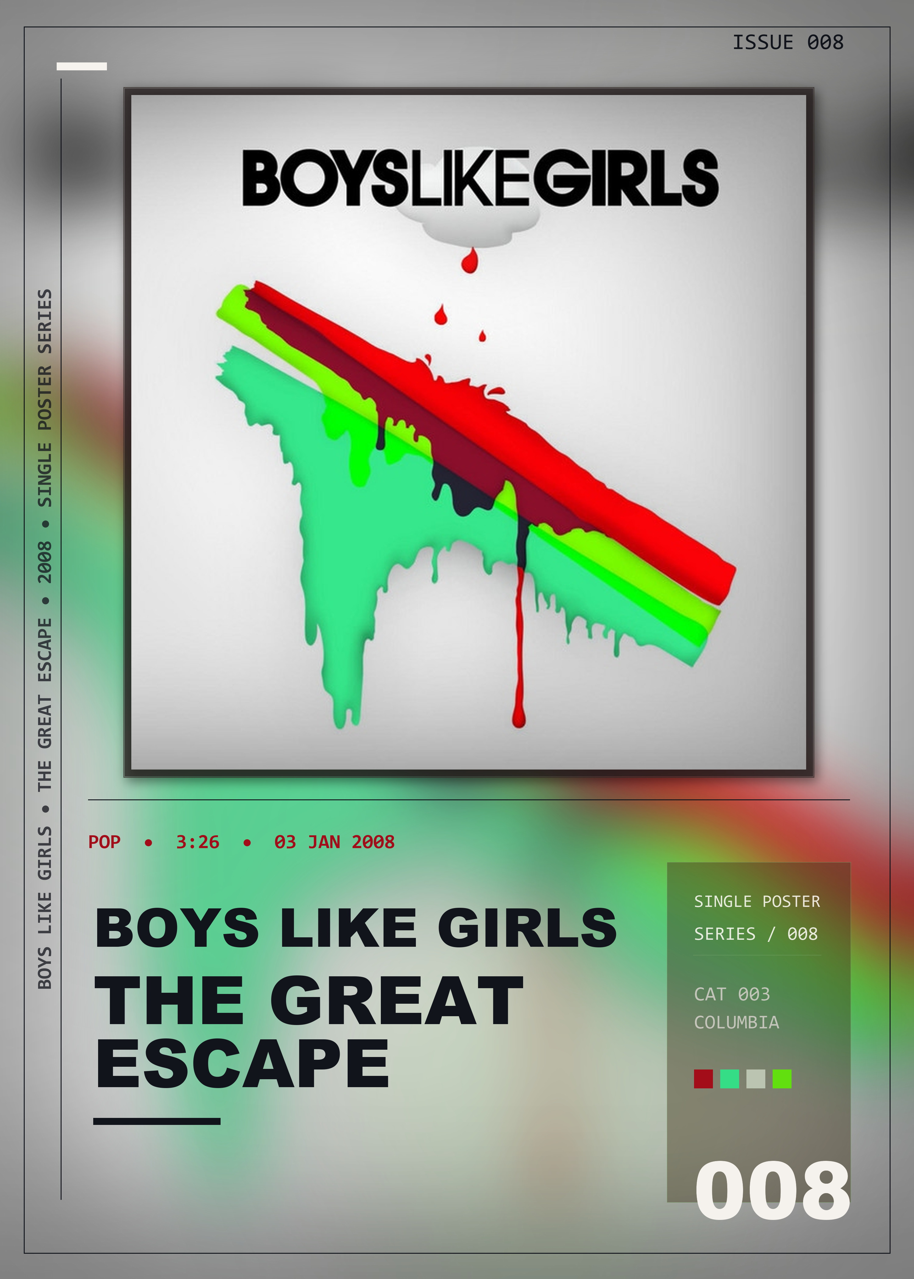 Music poster: Boys Like Girls - The Great Escape