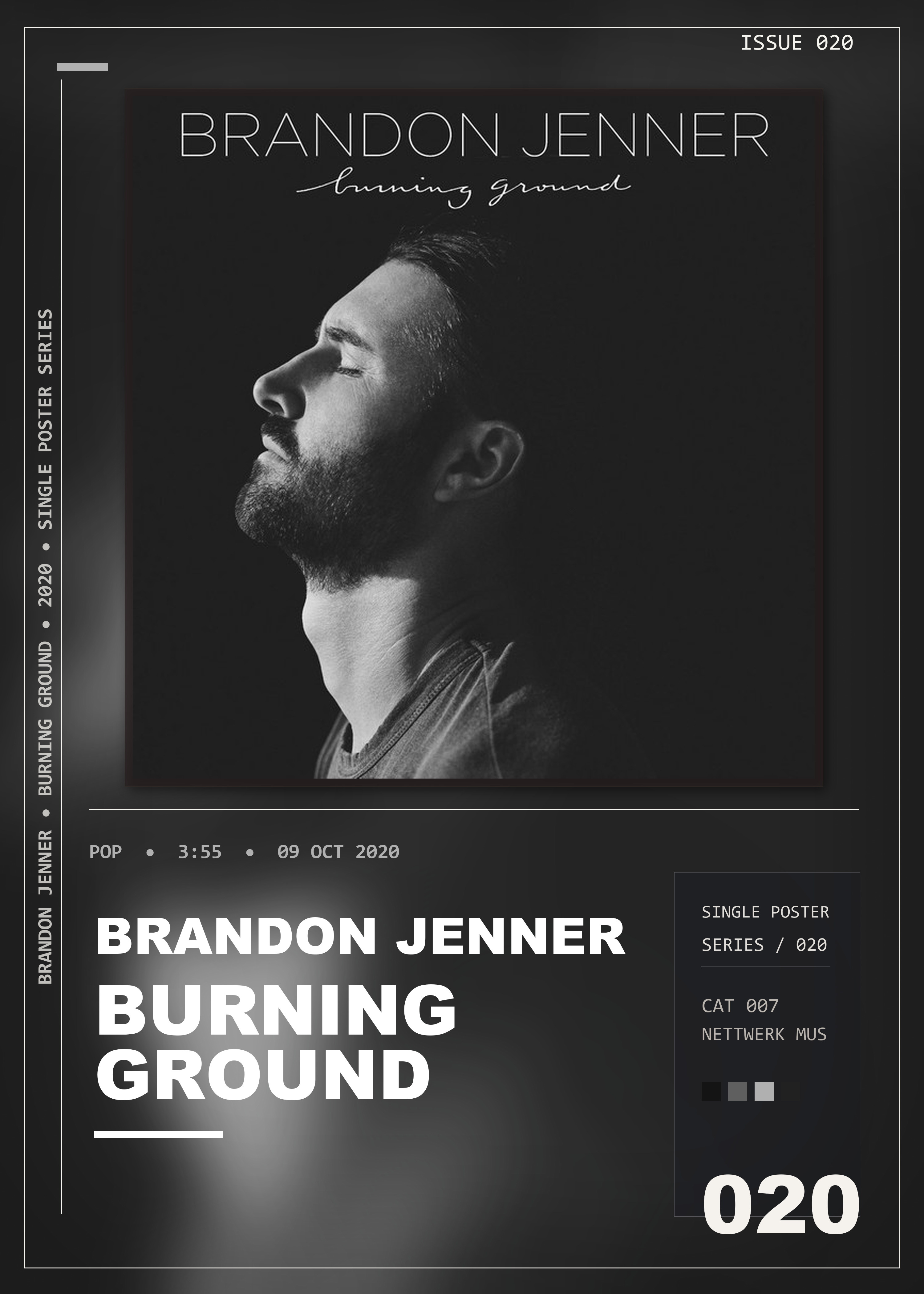 Music poster: Brandon Jenner - Burning Ground