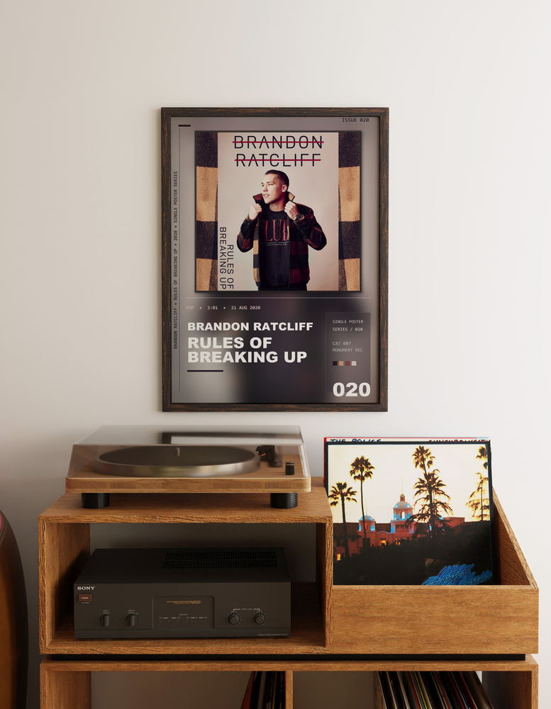 Music poster: Brandon Ratcliff - Rules of Breaking Up