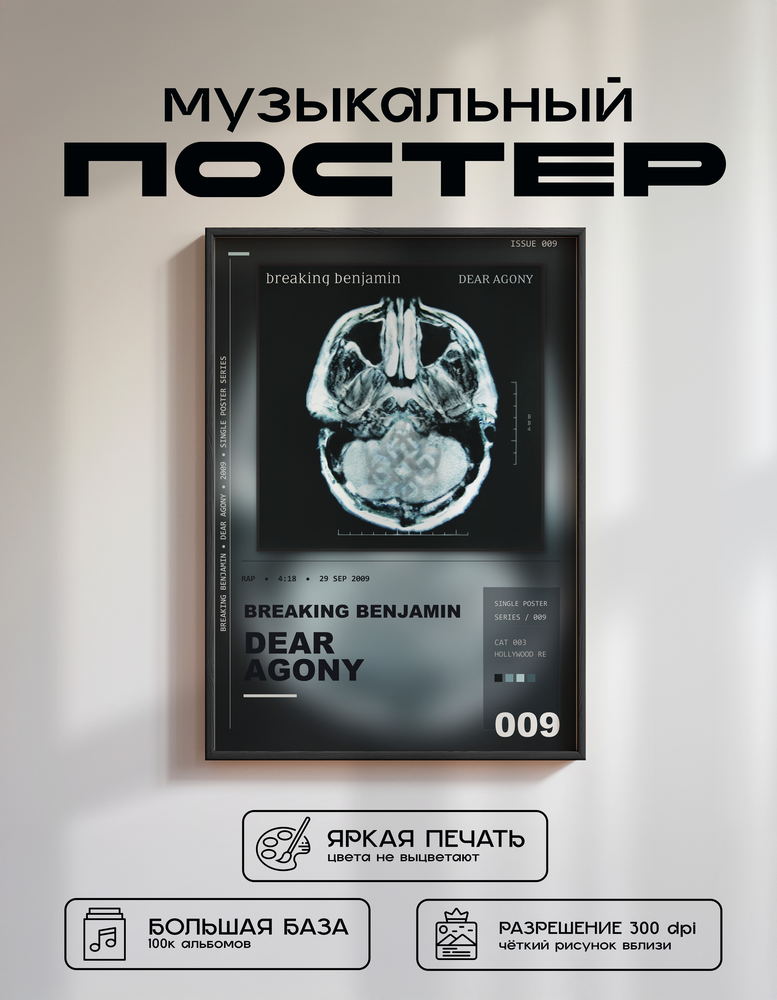 Music poster: Breaking Benjamin - Dear Agony