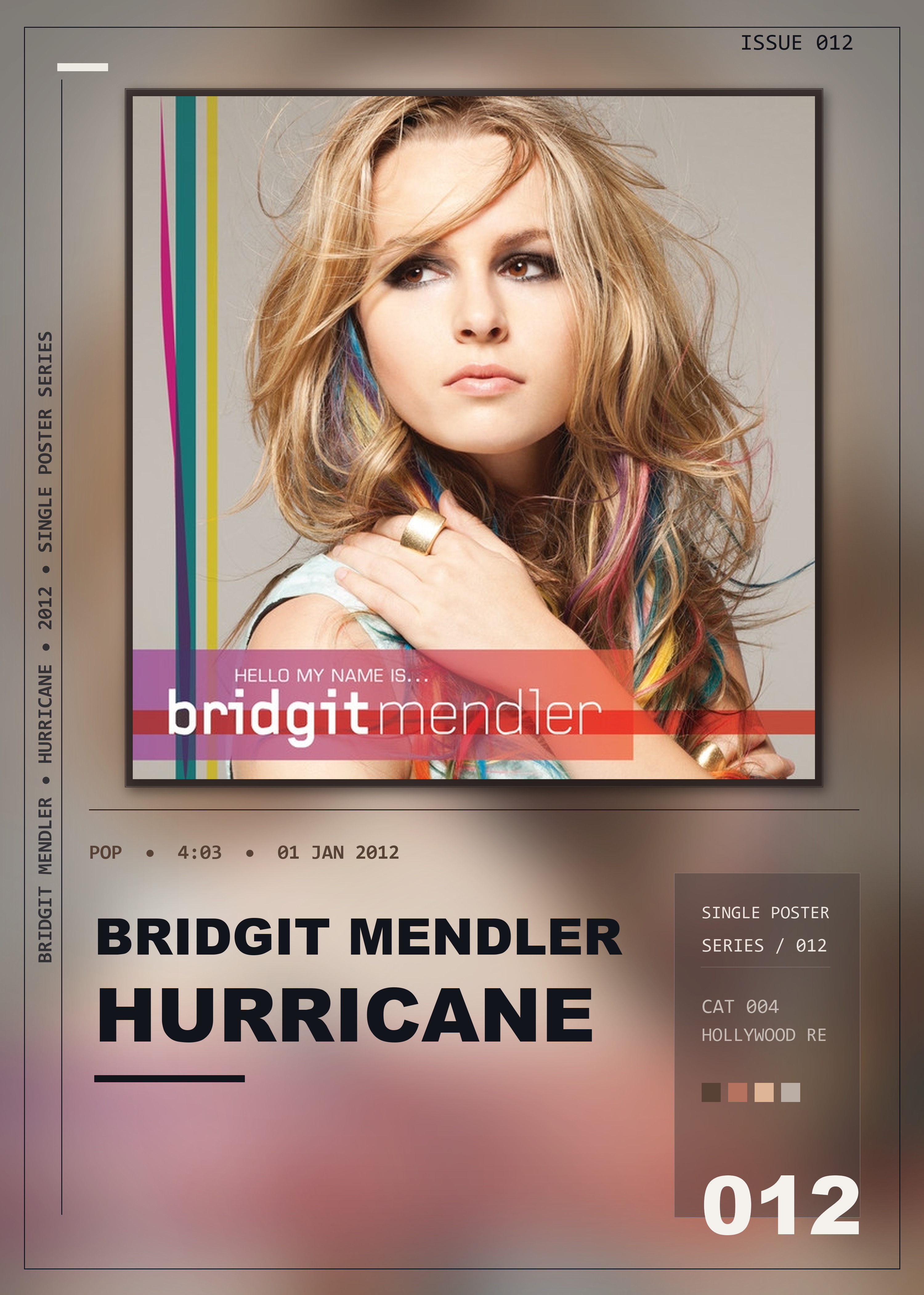 Music poster: Bridgit Mendler - Hurricane