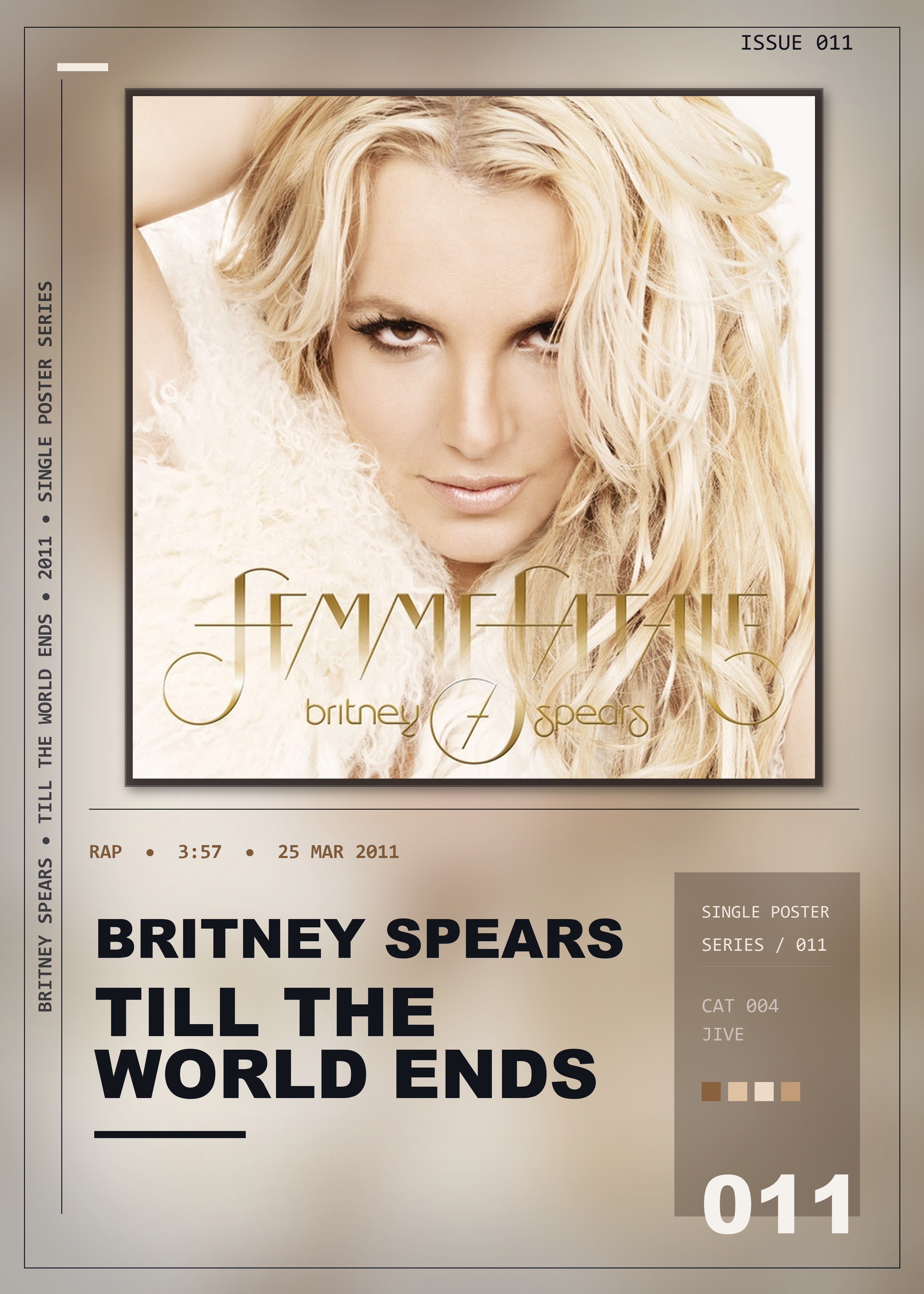 Music poster: Britney Spears - Till the World Ends