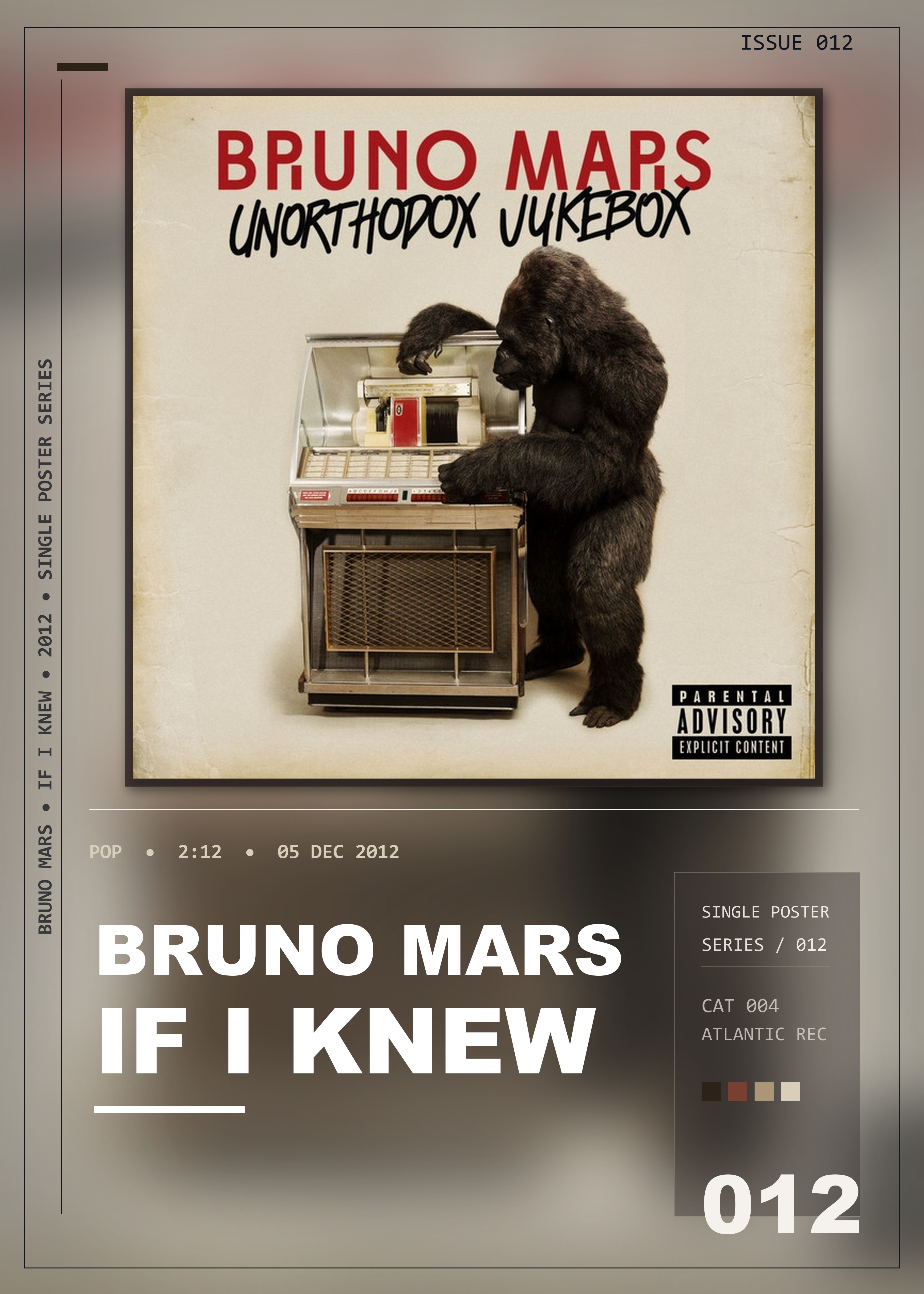 Music poster: Bruno Mars - If I Knew