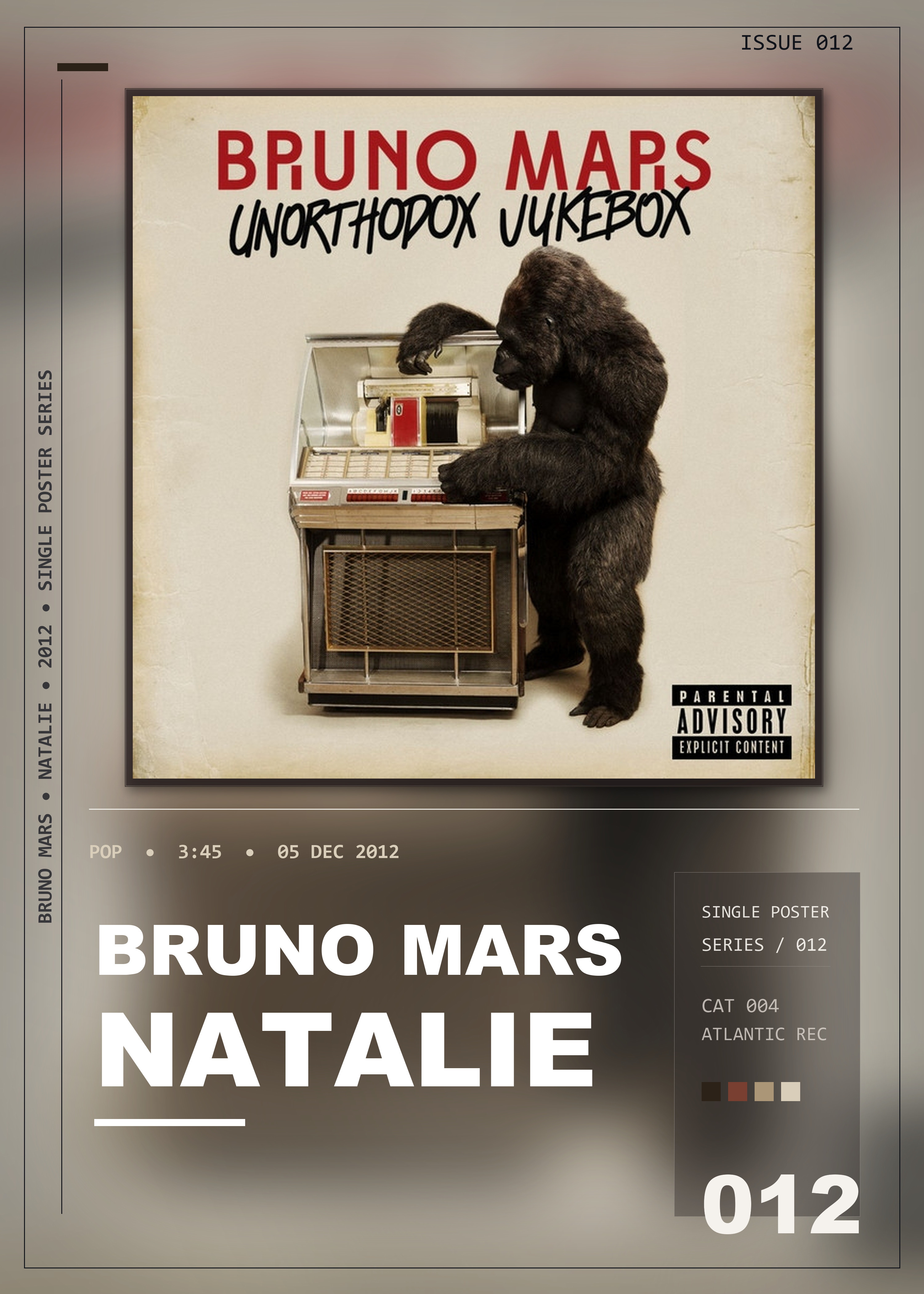 Music poster: Bruno Mars - Natalie