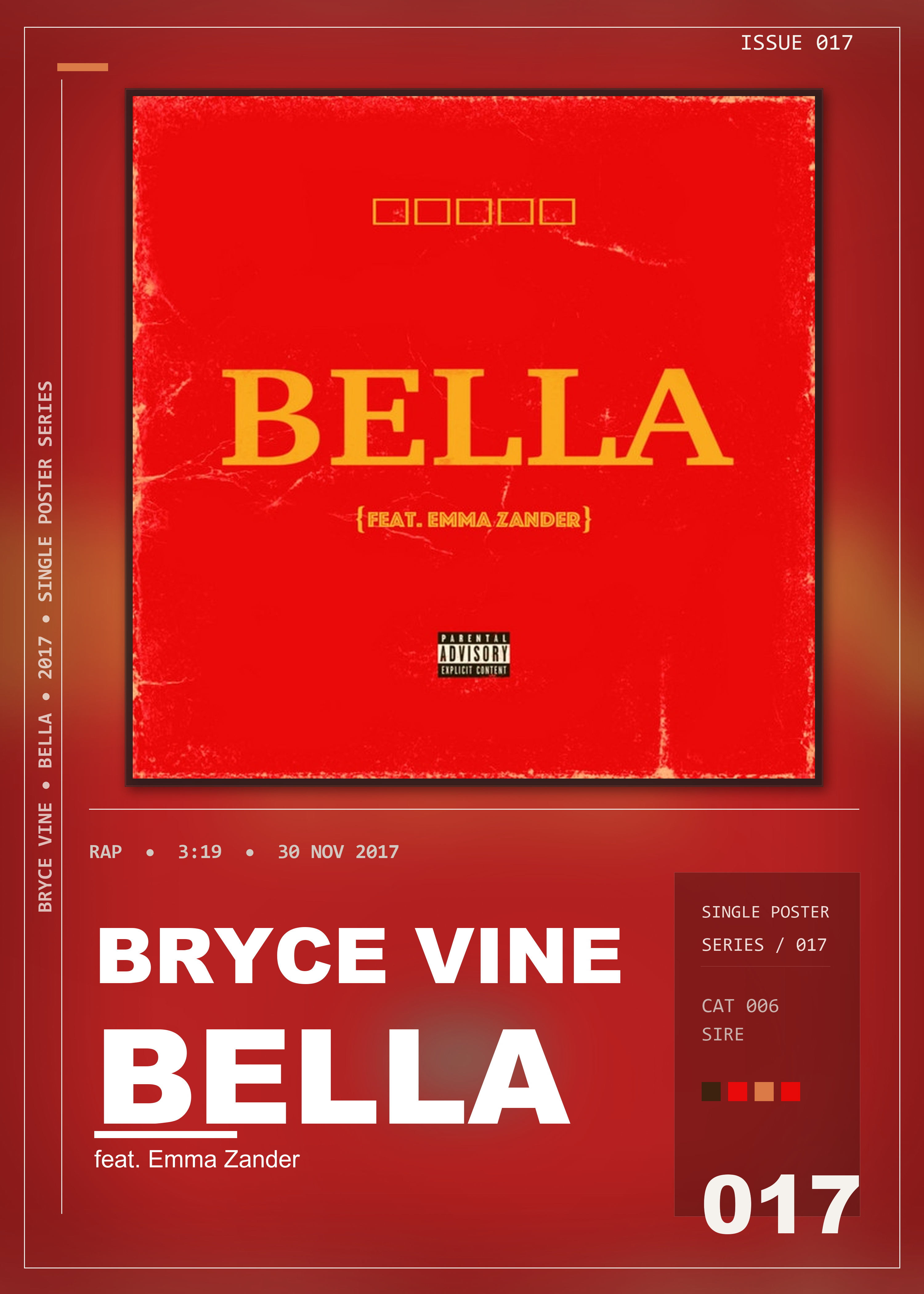 Music poster: Bryce Vine - Bella feat Emma Zander