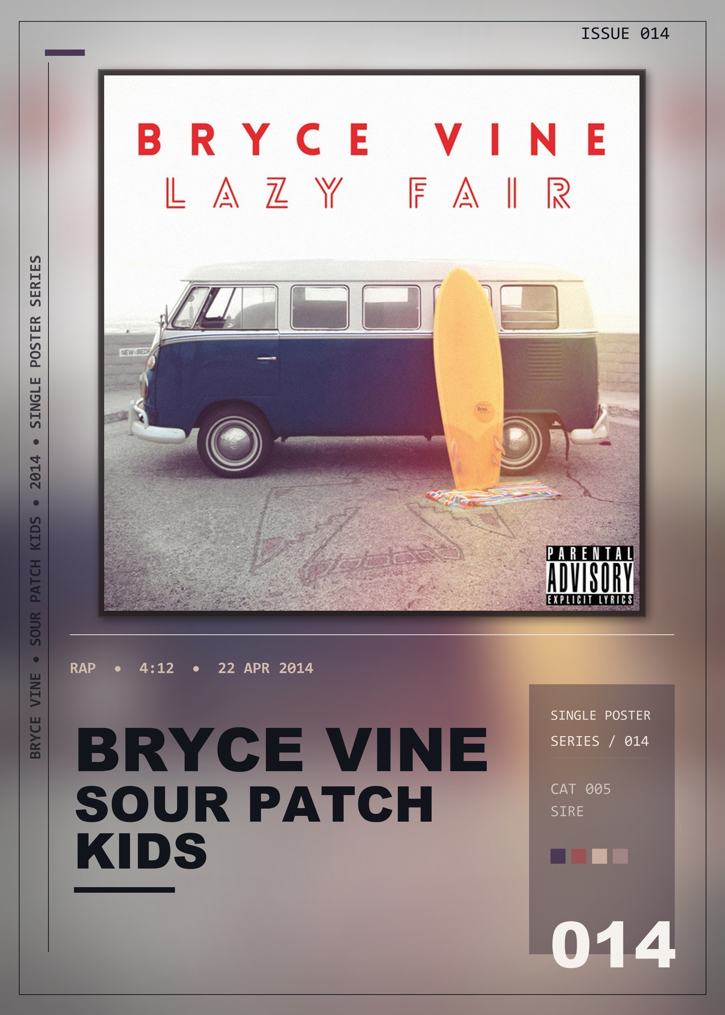 Music poster: Bryce Vine - Sour Patch Kids