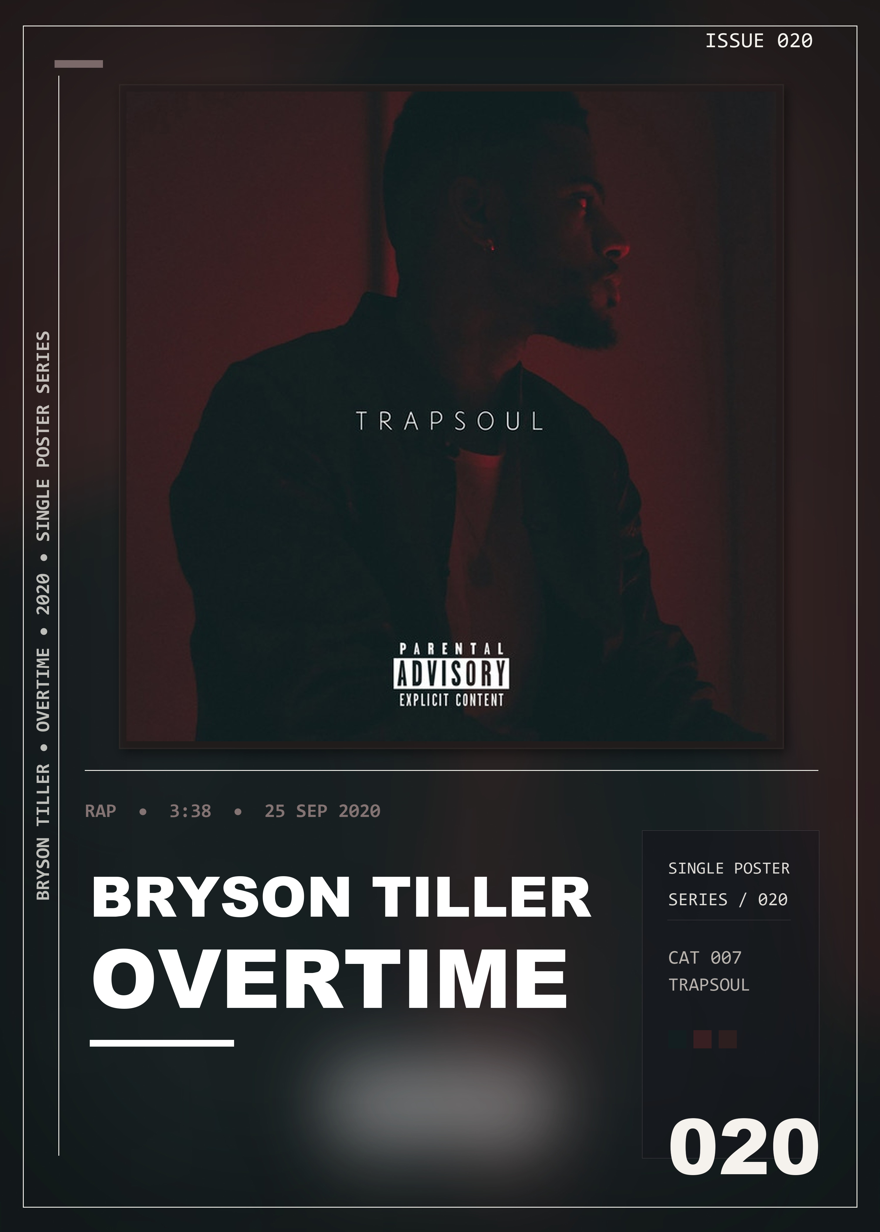 Music poster: Bryson Tiller - Overtime