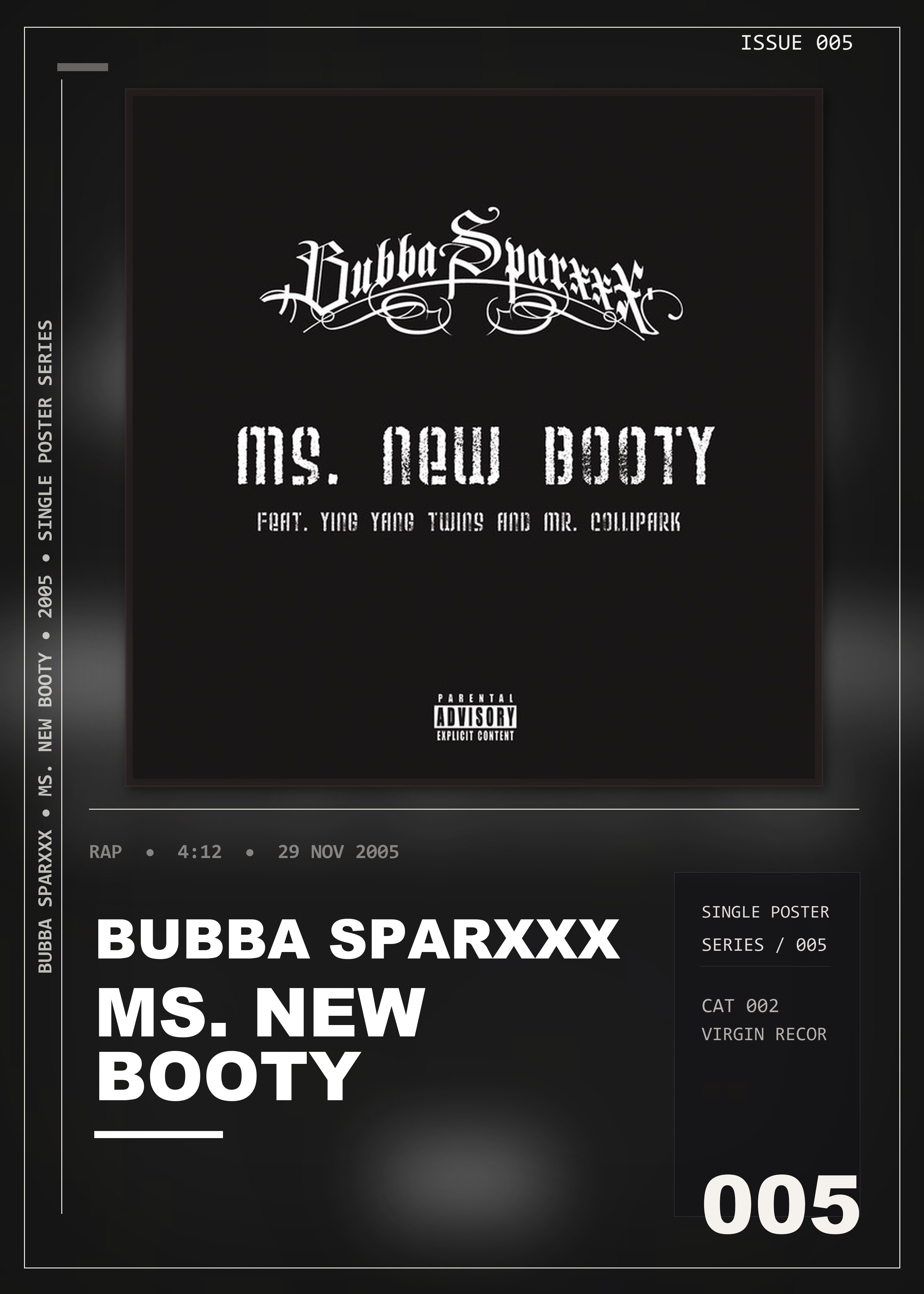 Music poster: Bubba Sparxxx - Ms New Booty
