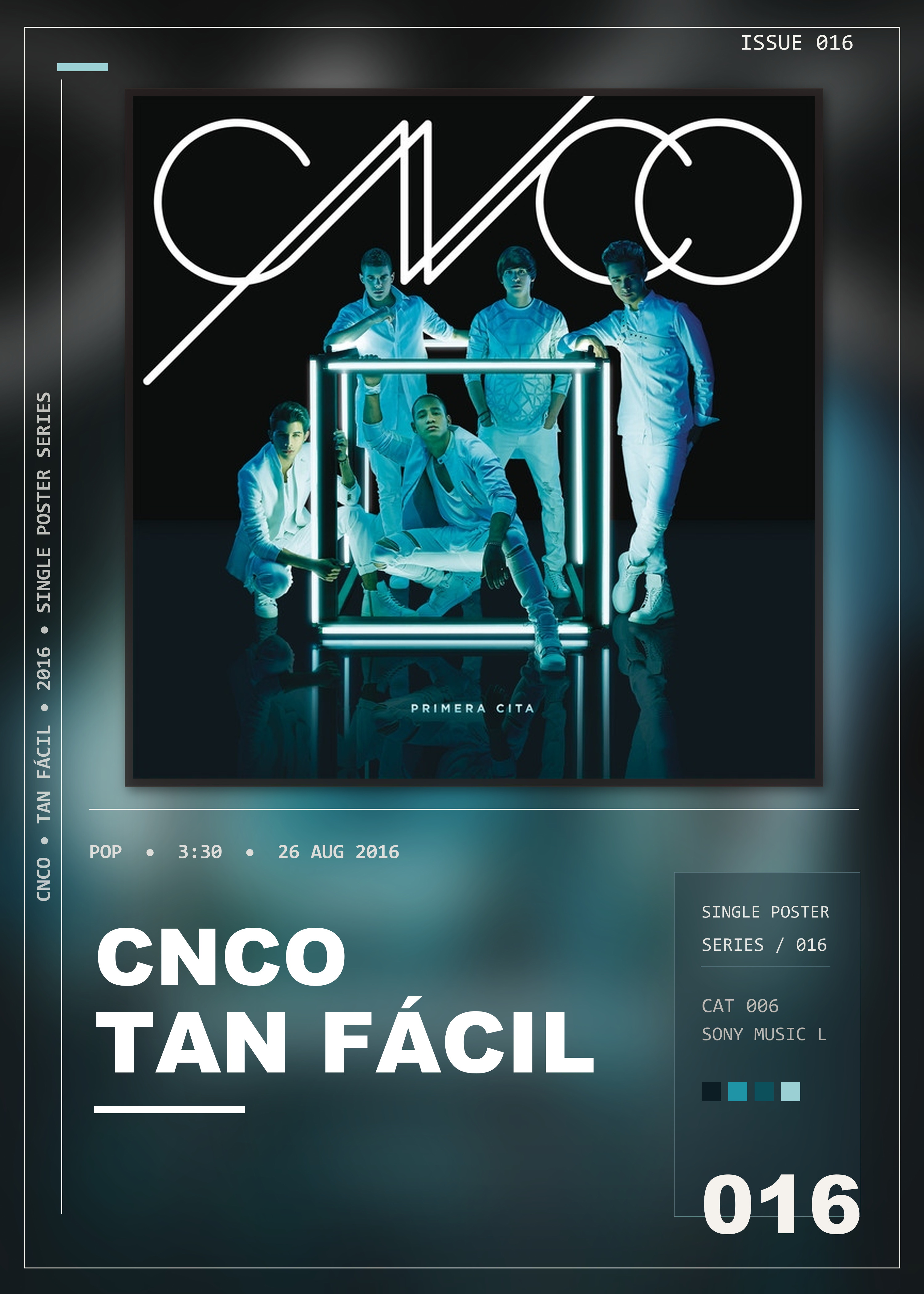 Music poster: CNCO - Tan Fácil