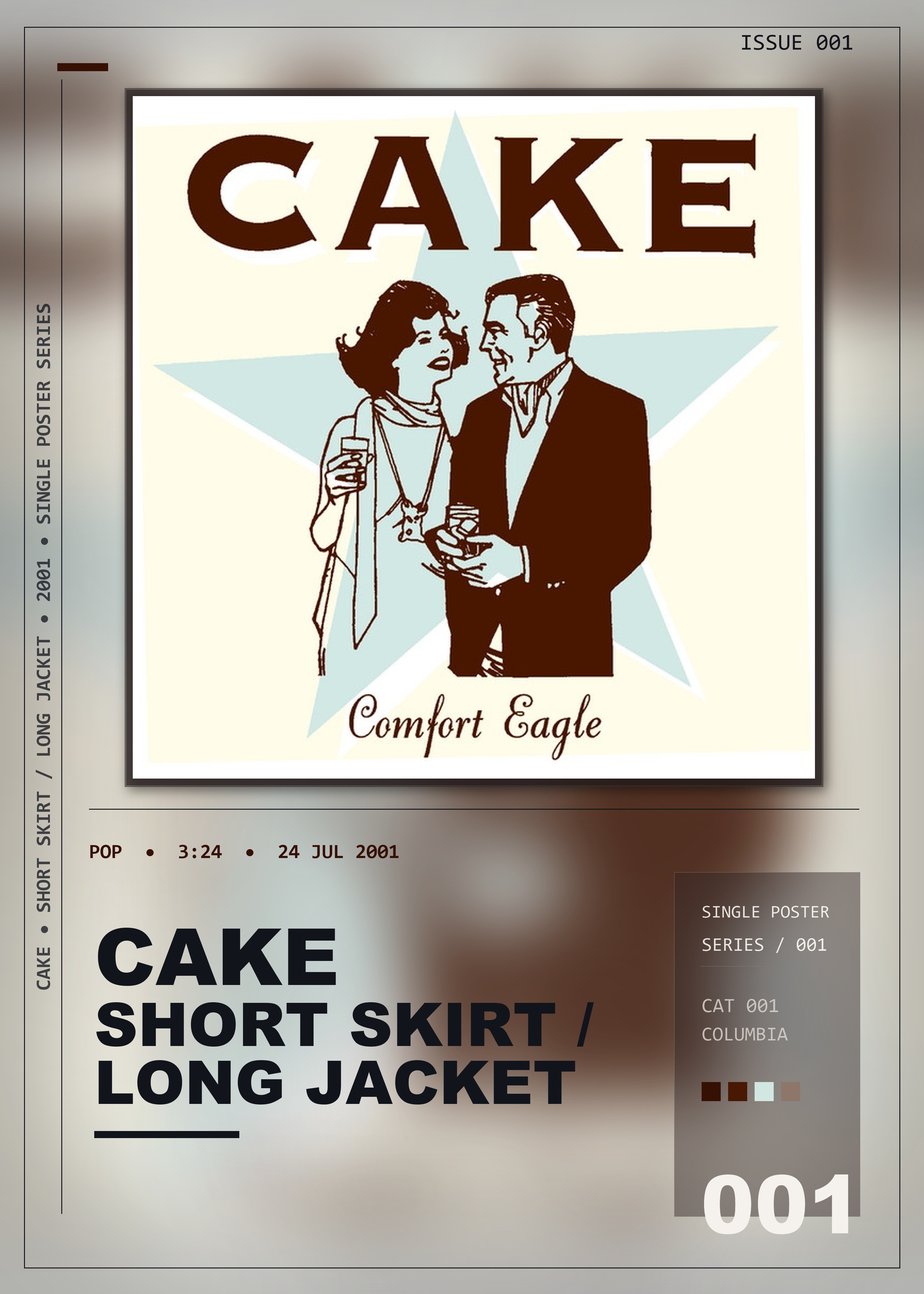 Music poster: Cake - Short Skirt Long Jacket