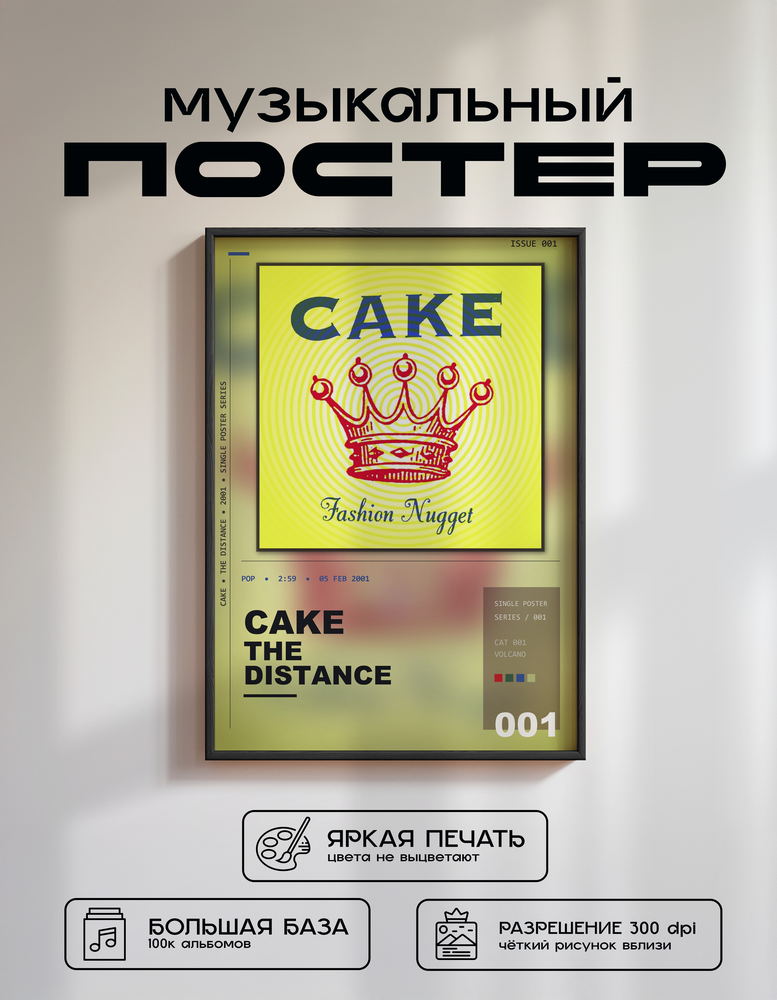 Music poster: Cake - The Distance