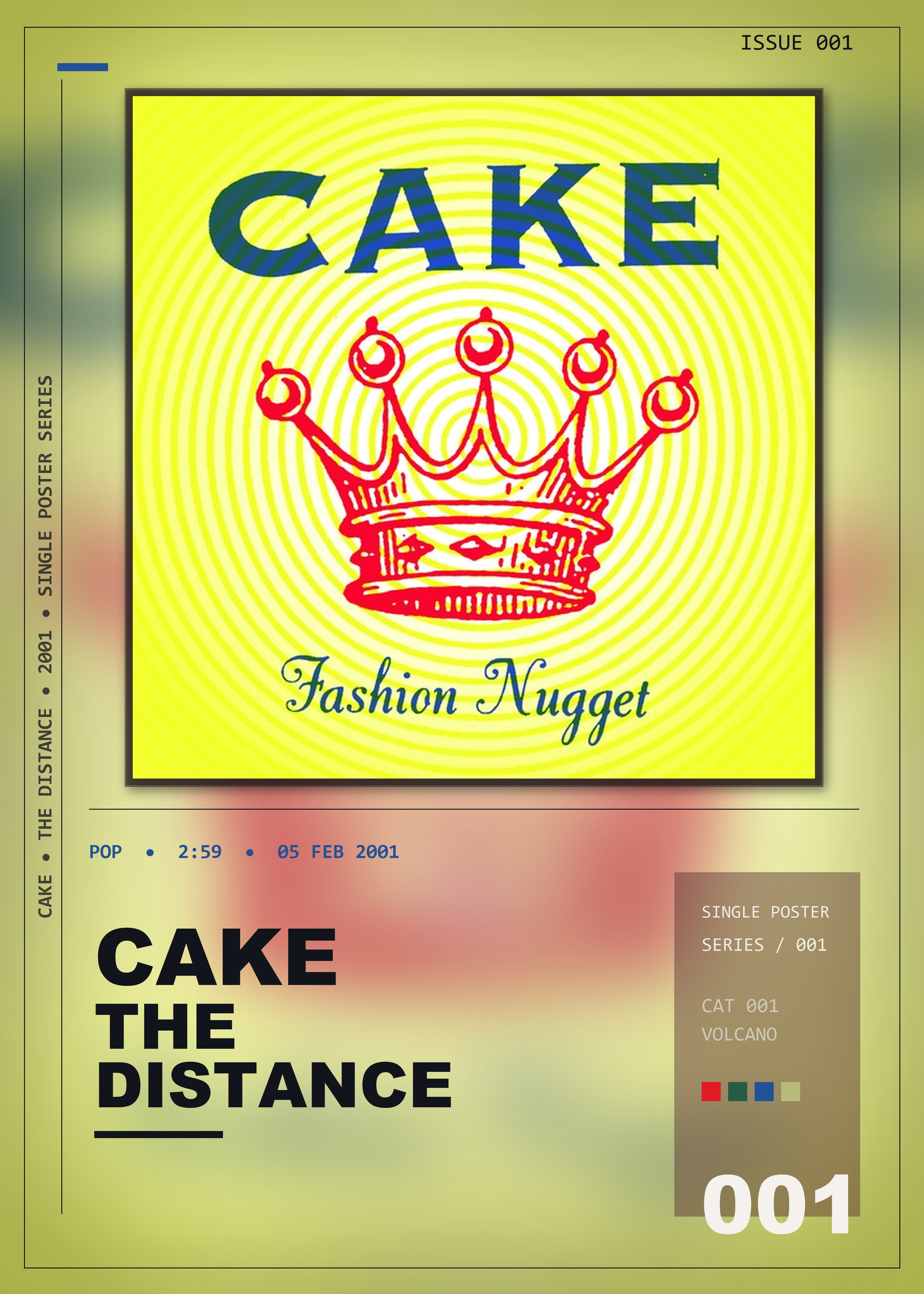 Music poster: Cake - The Distance