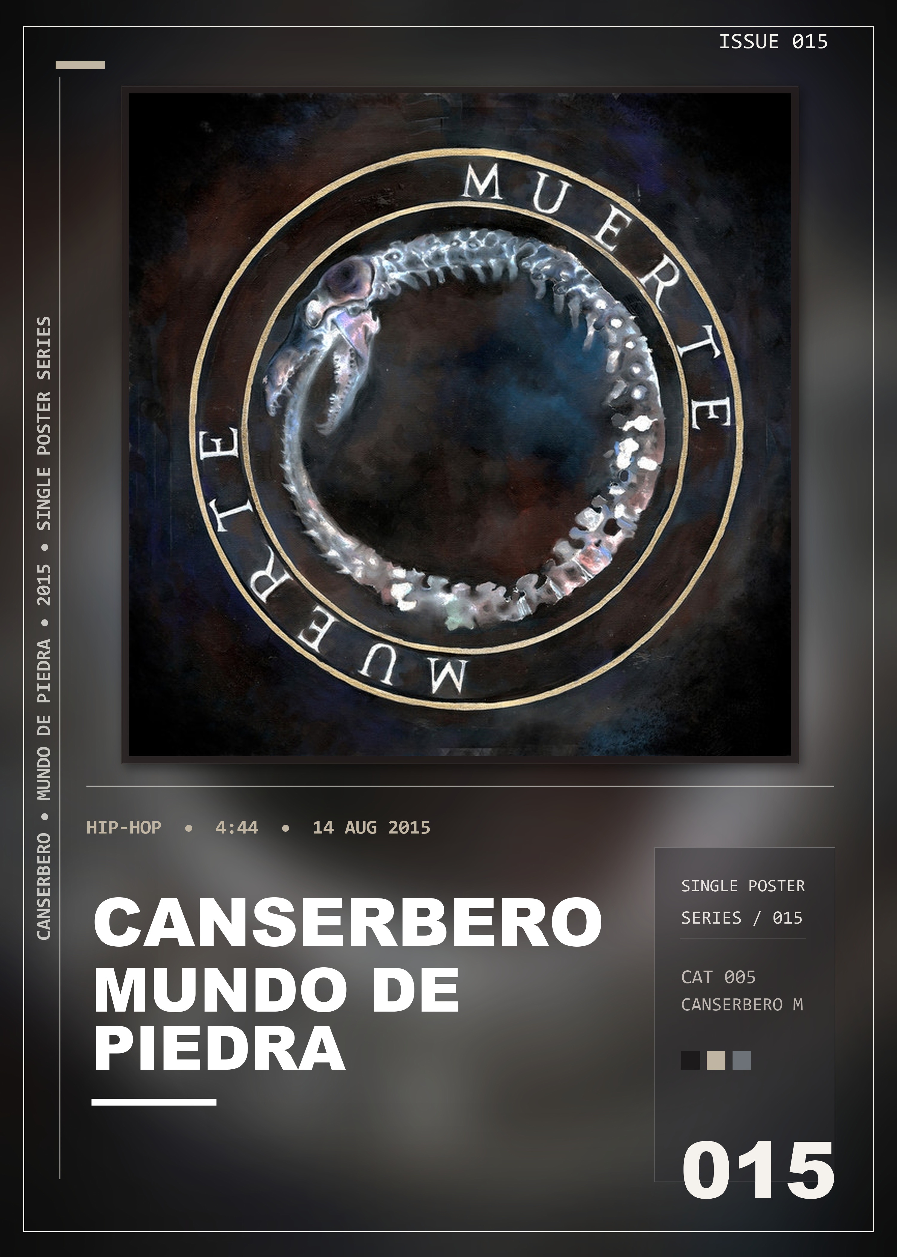 Music poster: Canserbero - Mundo de Piedra