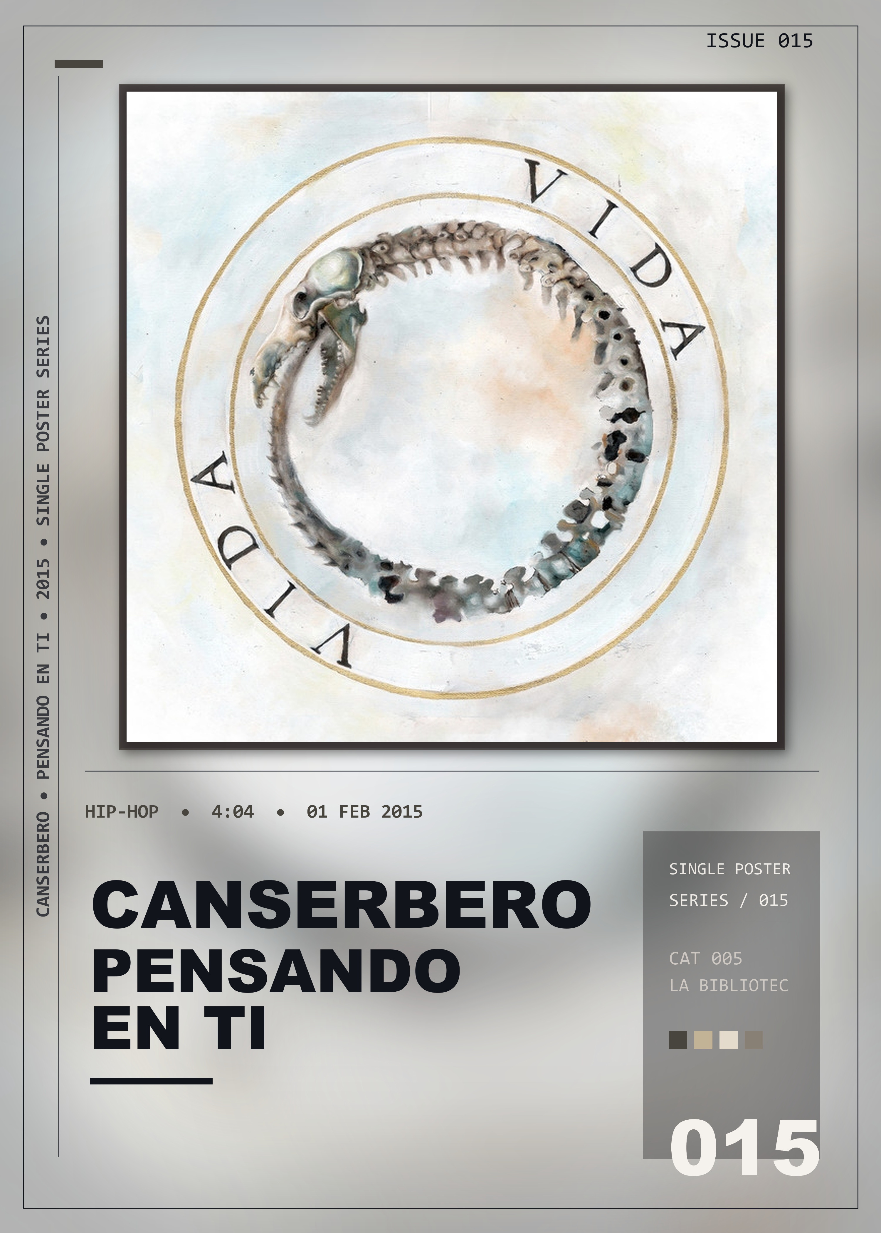 Music poster: Canserbero - Pensando en Ti