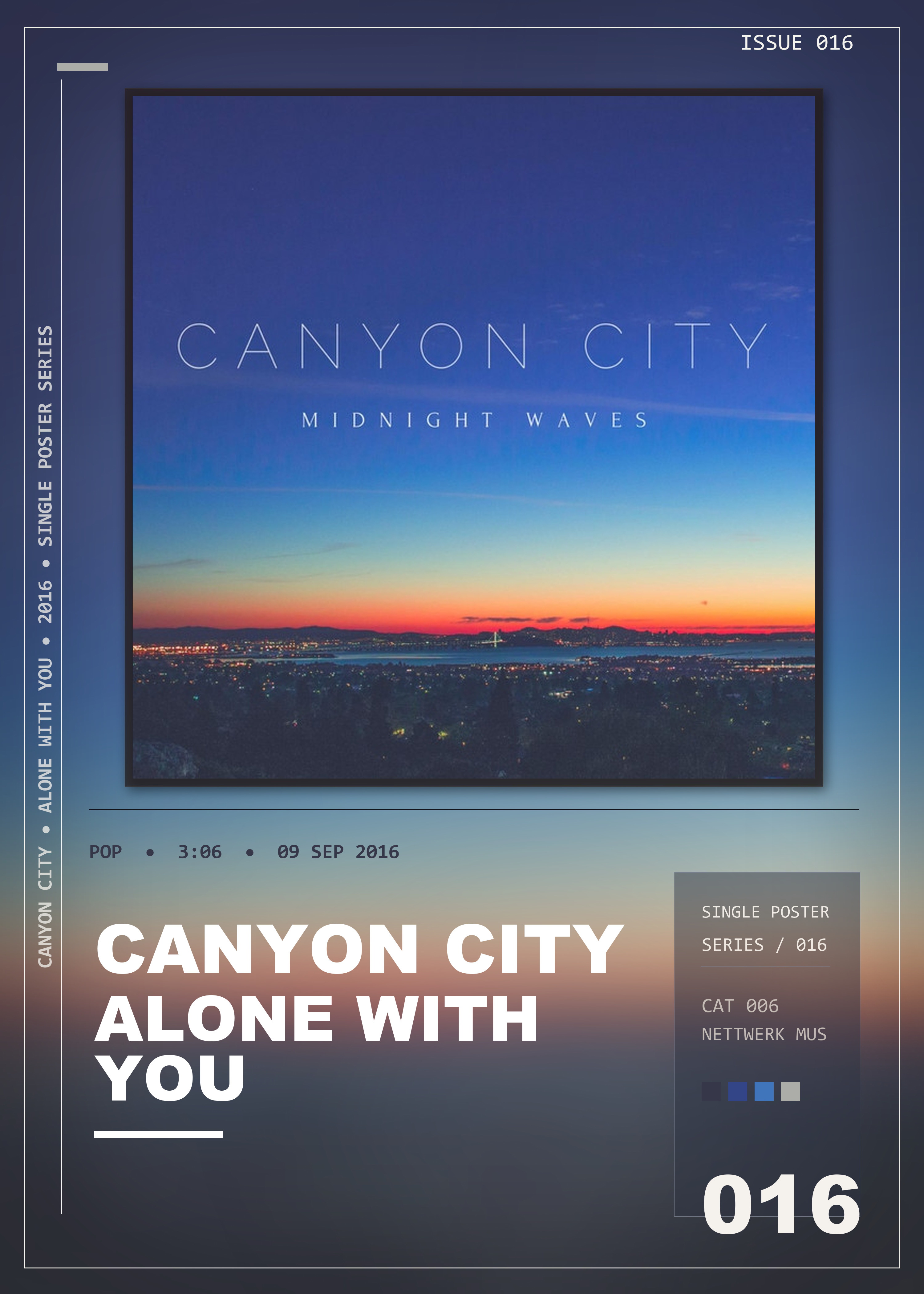 Music poster: Canyon City - Alone With You