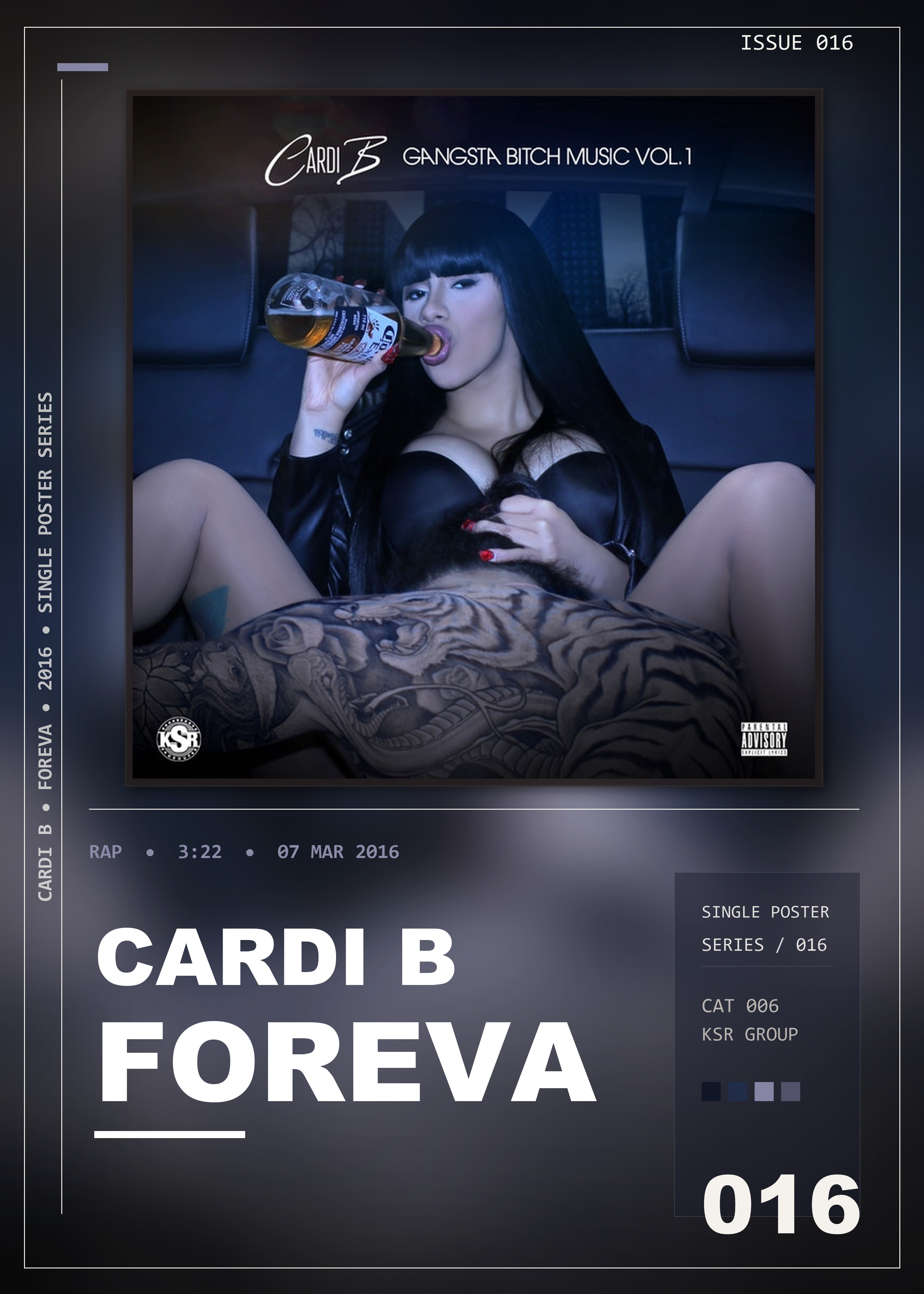 Music poster: Cardi B - Foreva