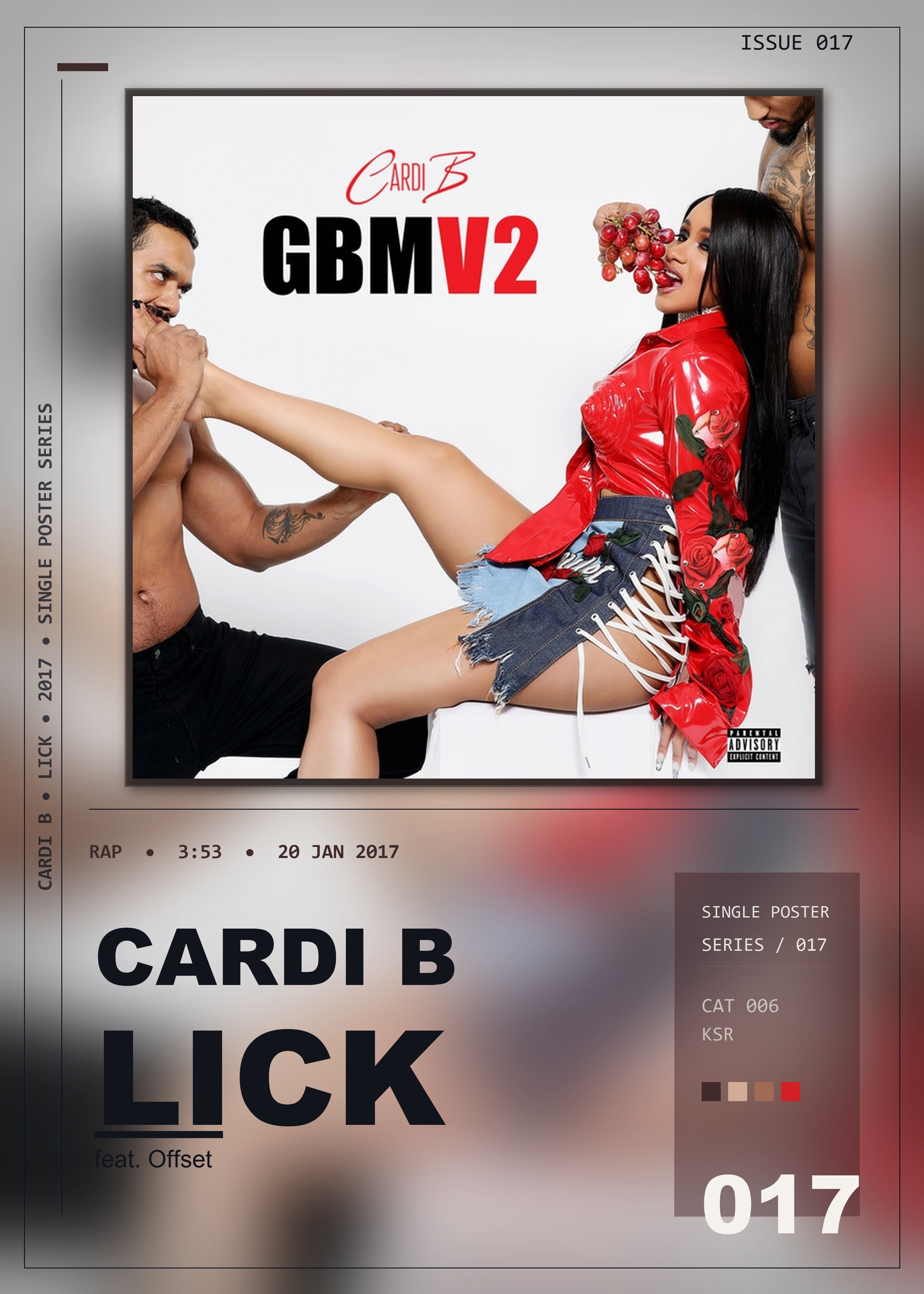 Music poster: Cardi B - Lick feat Offset