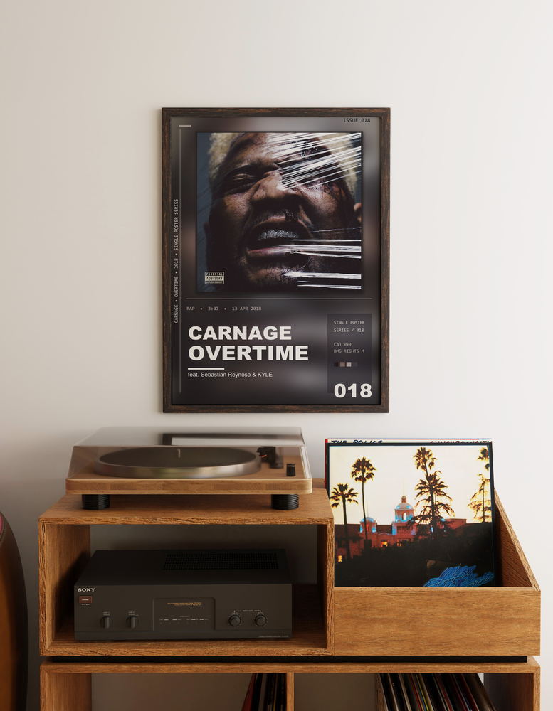 Music poster: Carnage - Overtime feat Sebastian Reynoso KYLE
