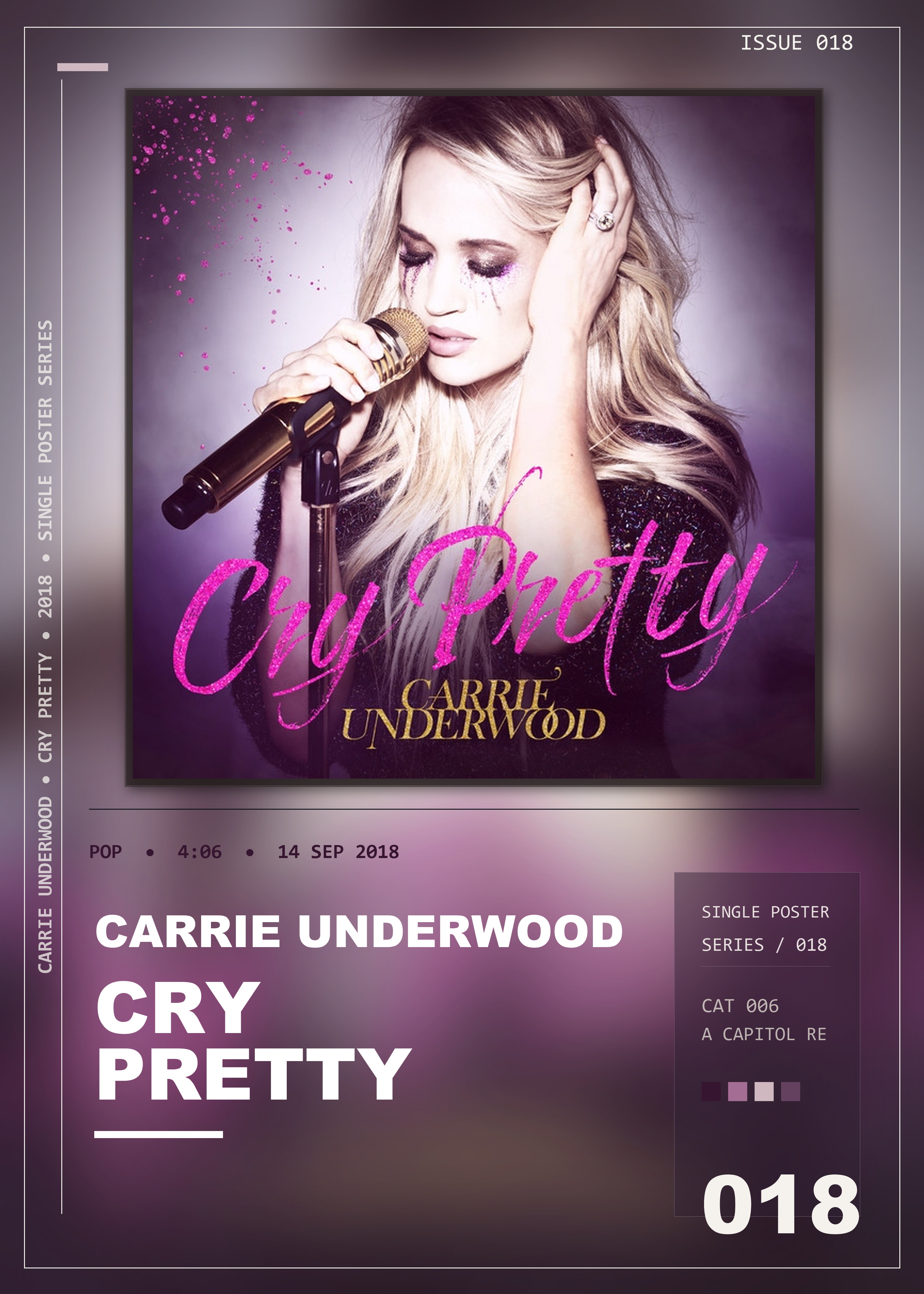 Music poster: Carrie Underwood - Cry Pretty