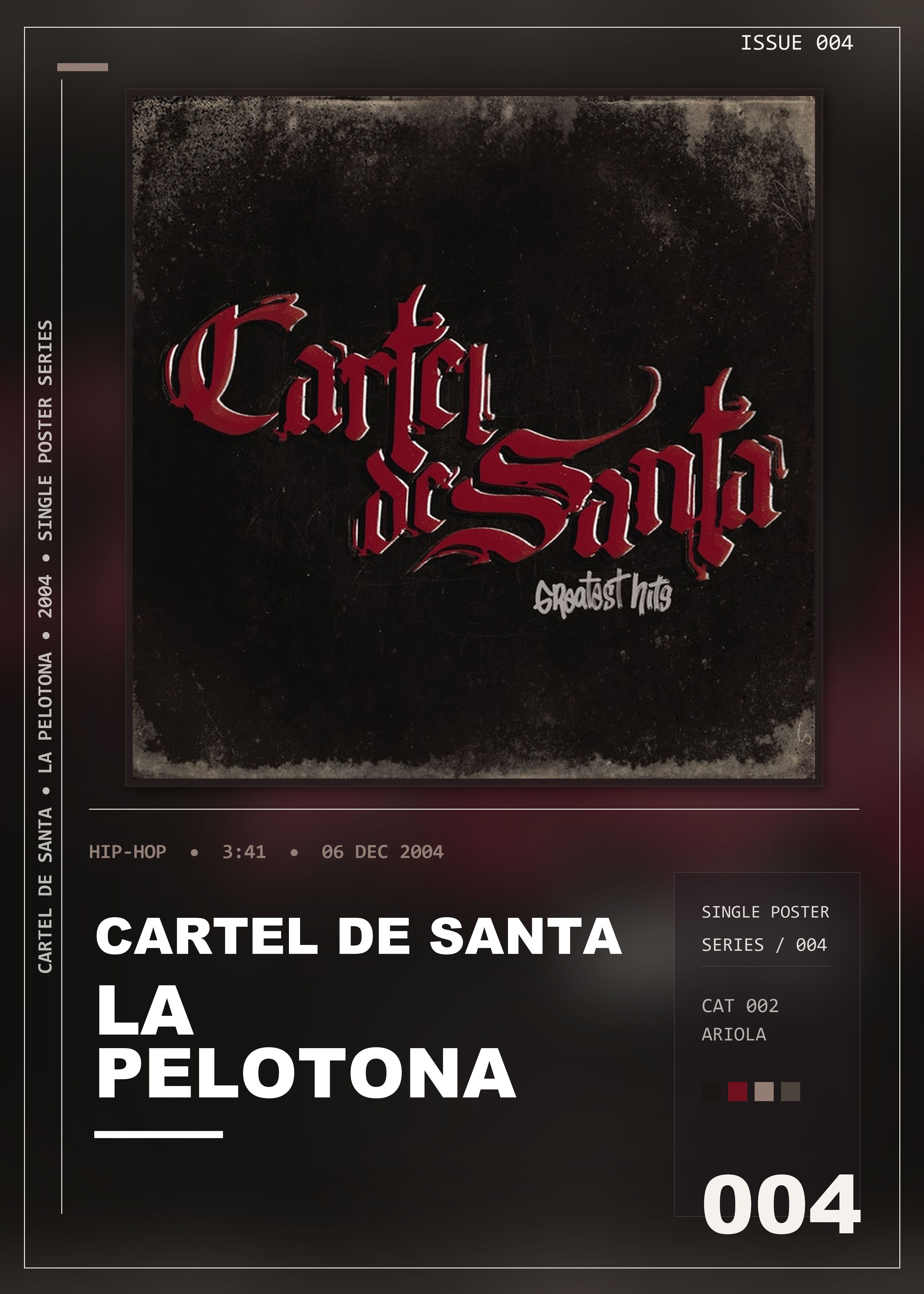 Music poster: Cartel De Santa - La Pelotona
