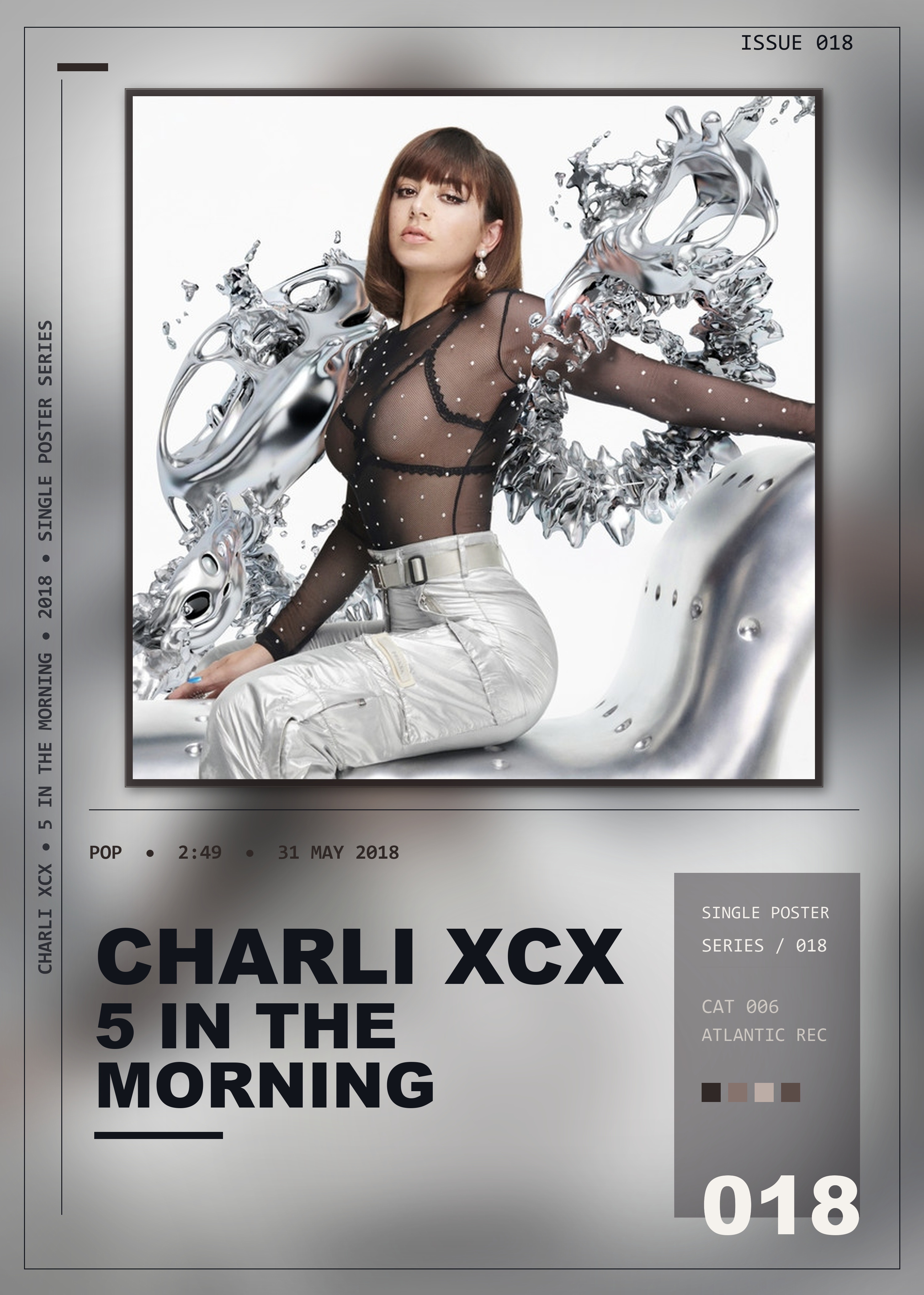 Music poster: Charli XCX - 5 In The Morning
