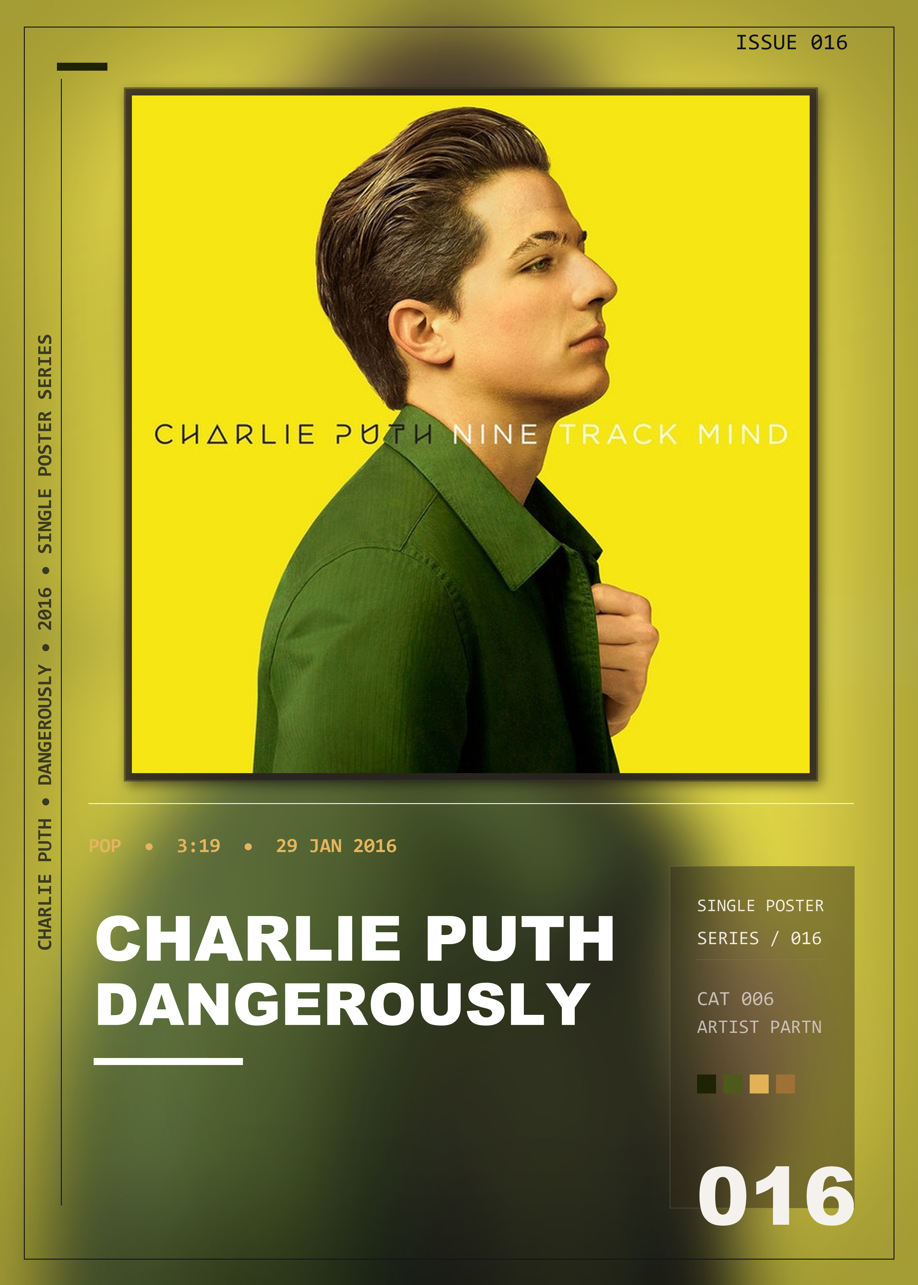Music poster: Charlie Puth - Dangerously