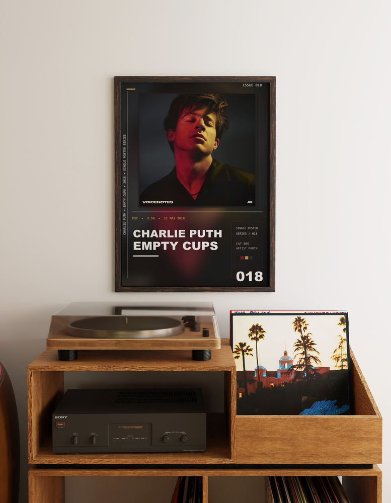 Music poster: Charlie Puth - Empty Cups