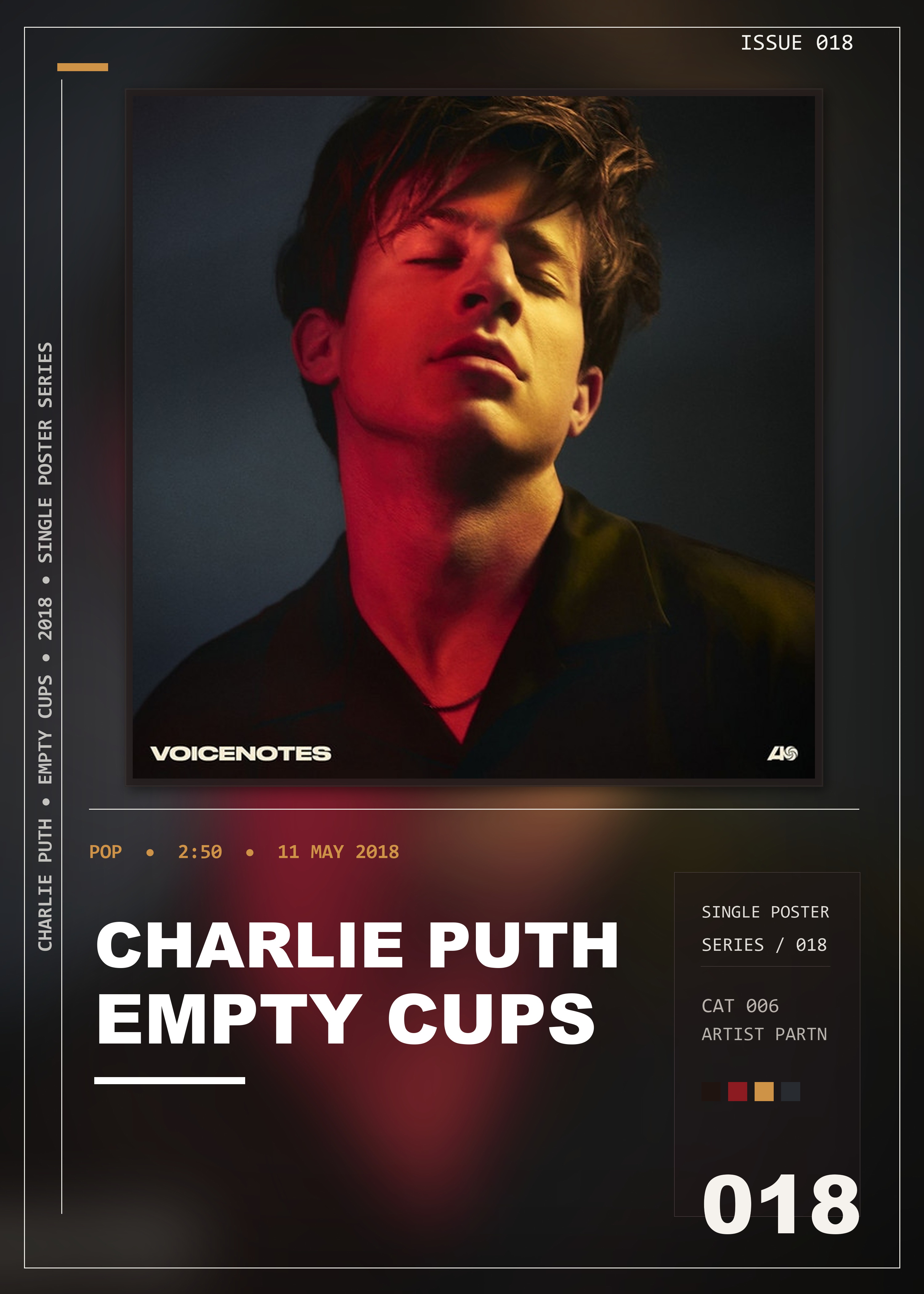 Music poster: Charlie Puth - Empty Cups