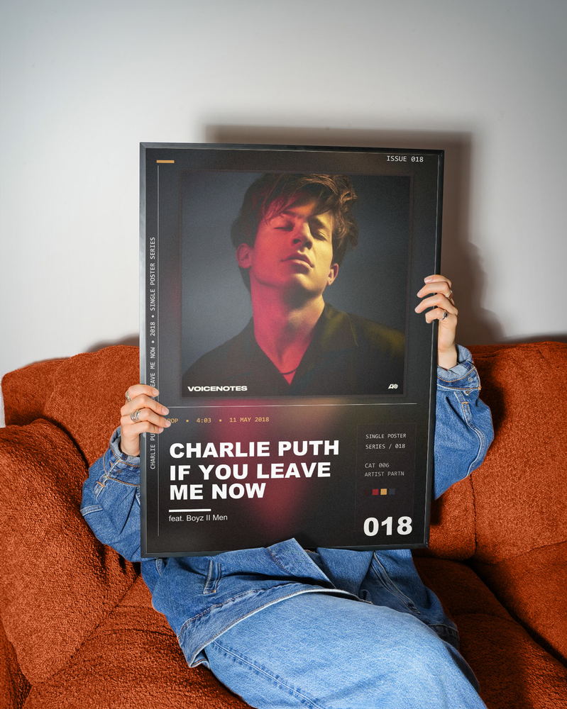 Music poster: Charlie Puth - If You Leave Me Now feat Boyz II Men