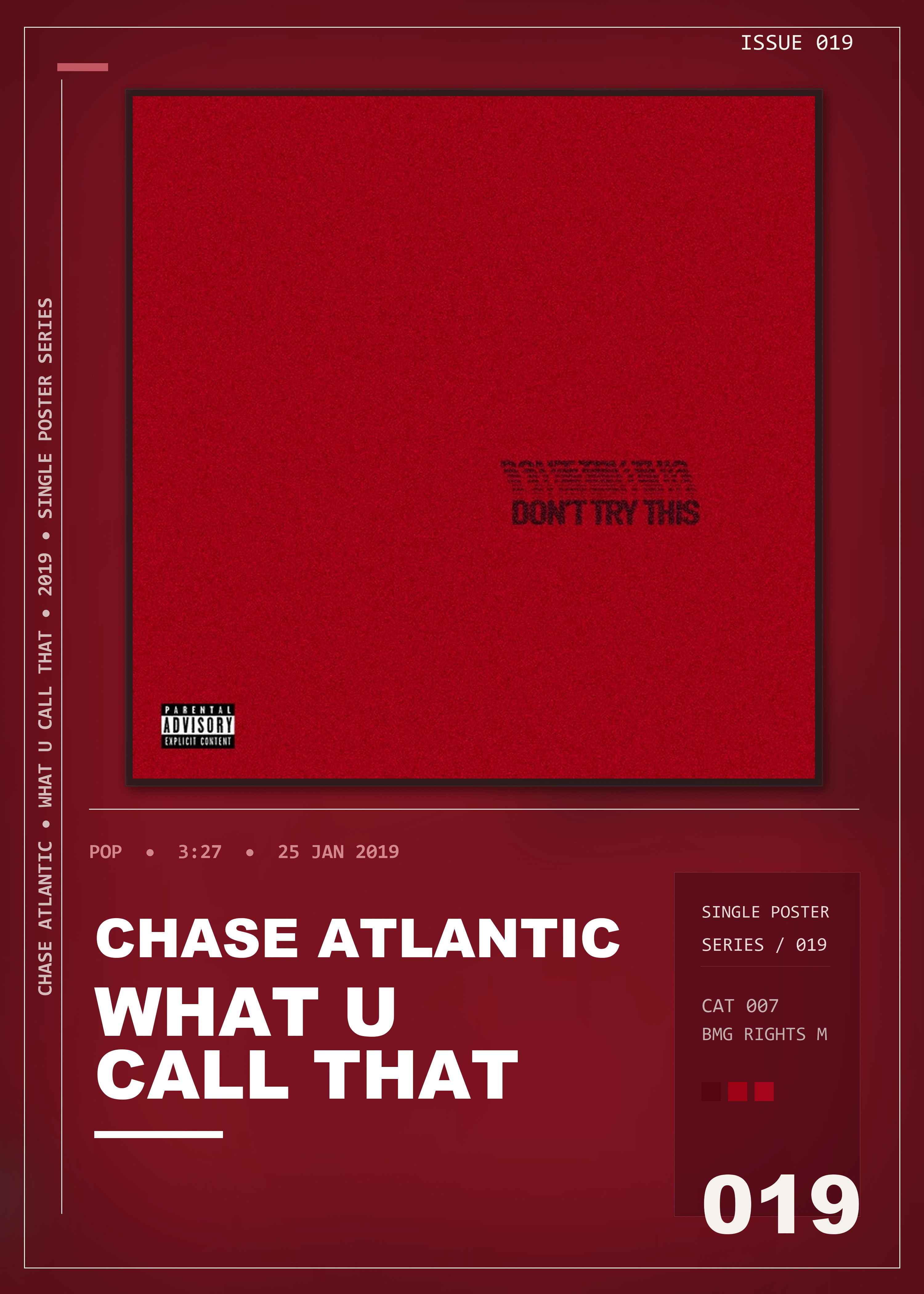 Music poster: Chase Atlantic - WHAT U CALL THAT