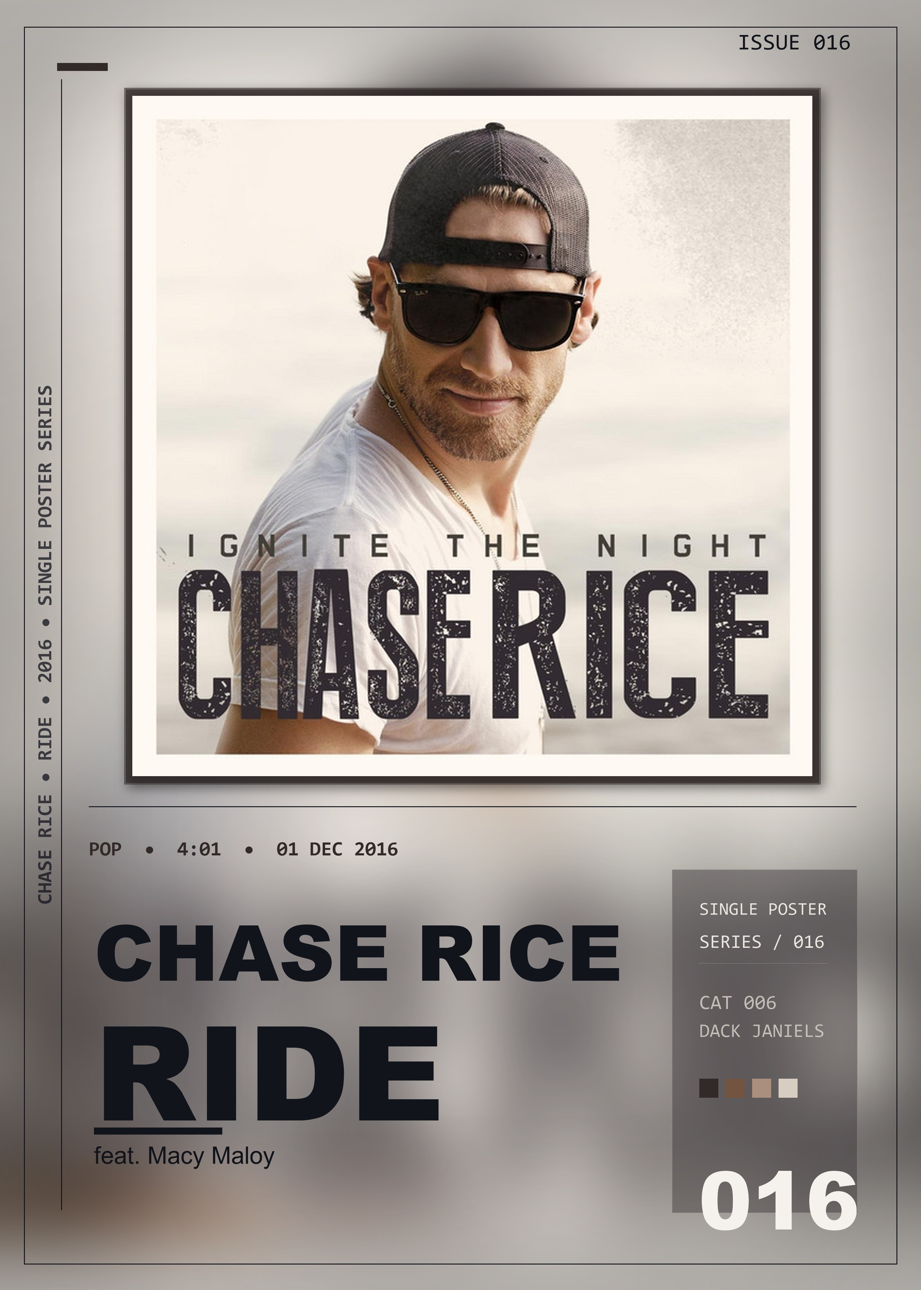 Music poster: Chase Rice - Ride feat Macy Maloy