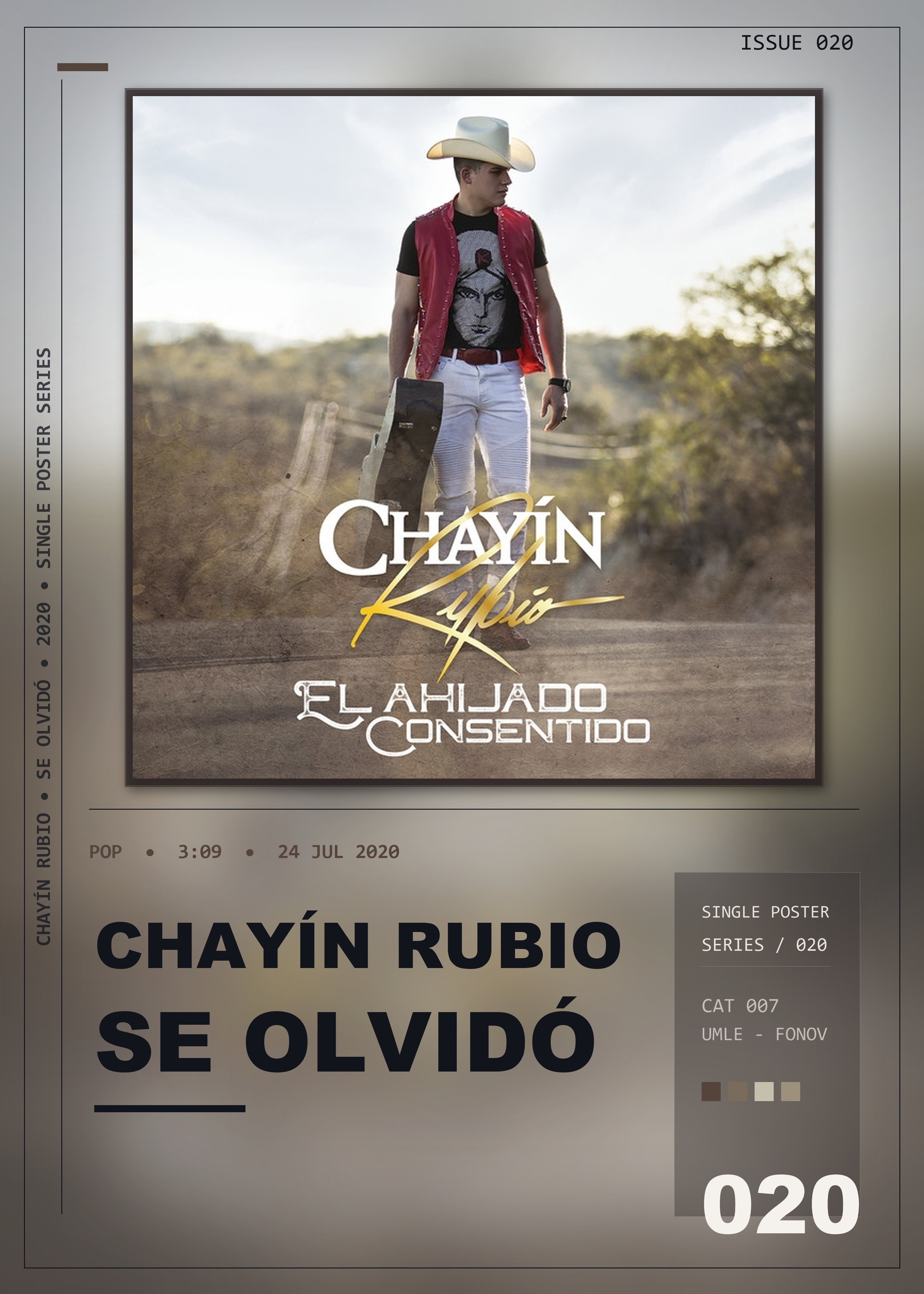 Music poster: Chayín Rubio - Se Olvidó