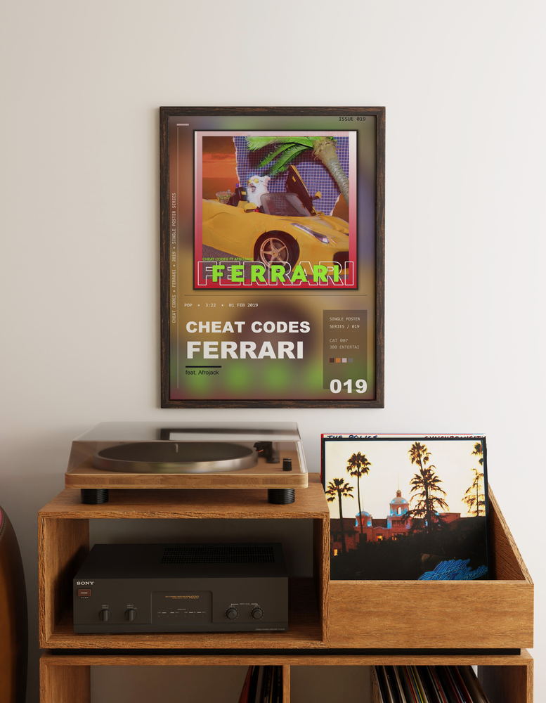 Music poster: Cheat Codes - Ferrari feat Afrojack