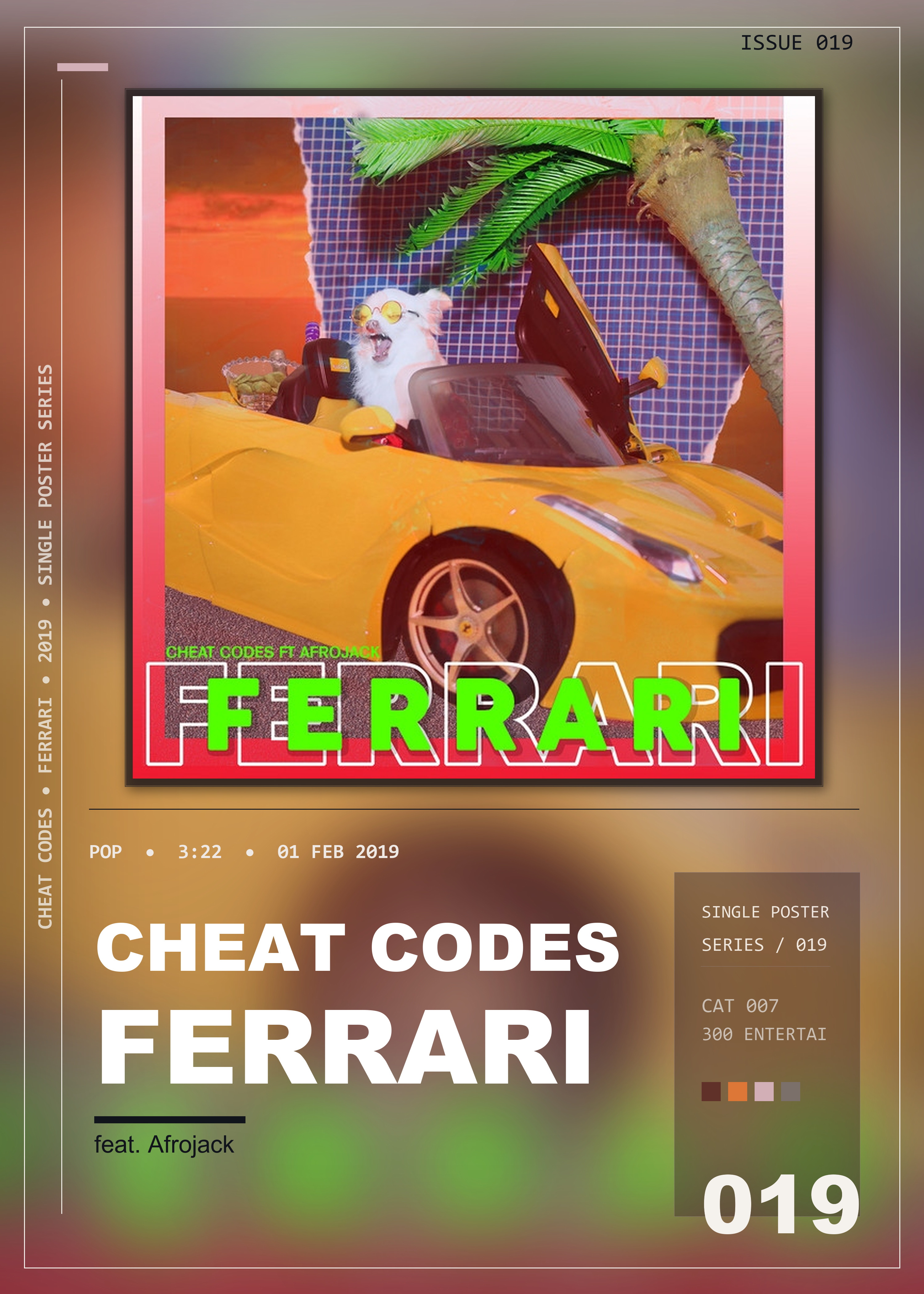 Music poster: Cheat Codes - Ferrari feat Afrojack