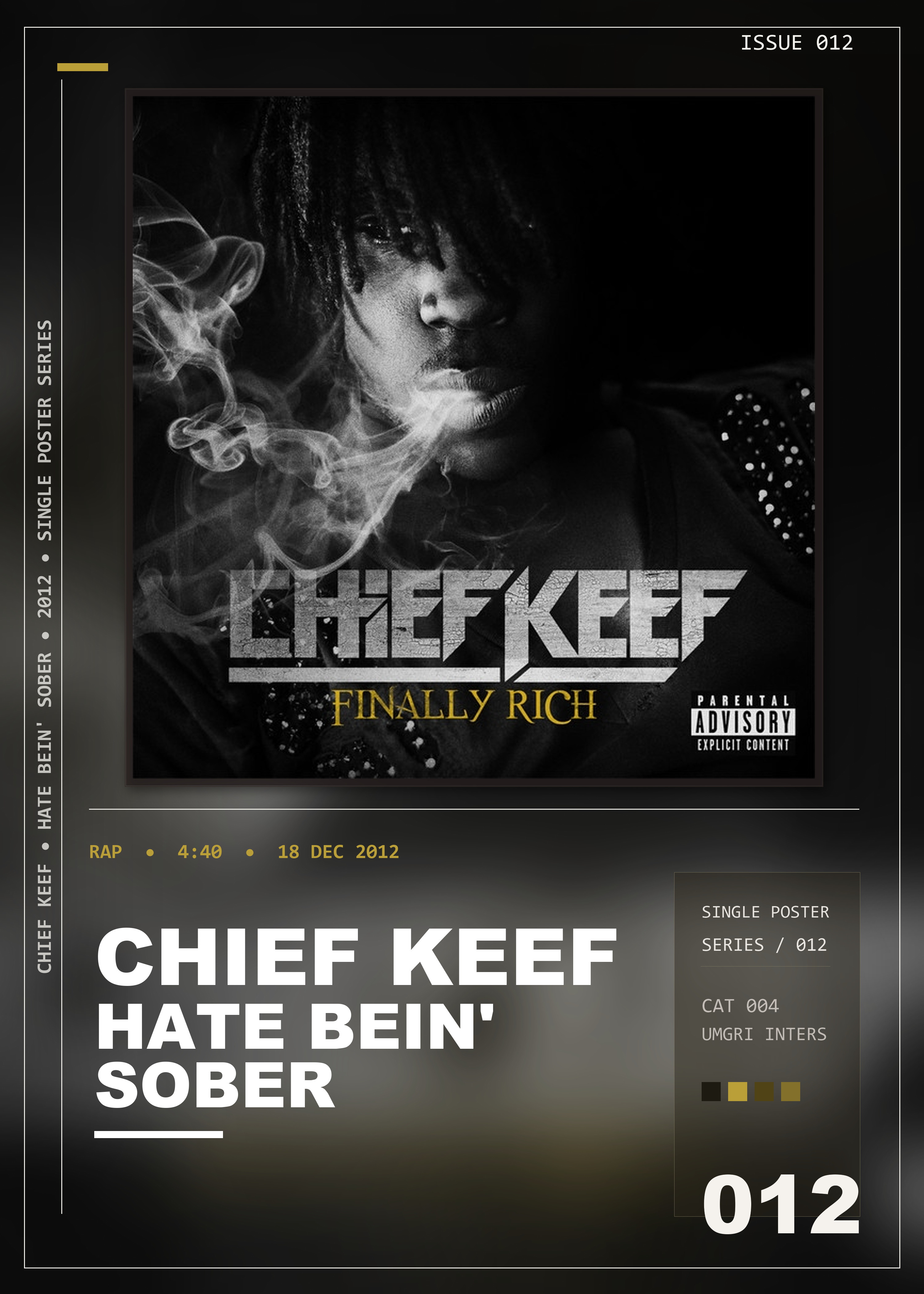 Music poster: Chief Keef - Hate Bein Sober