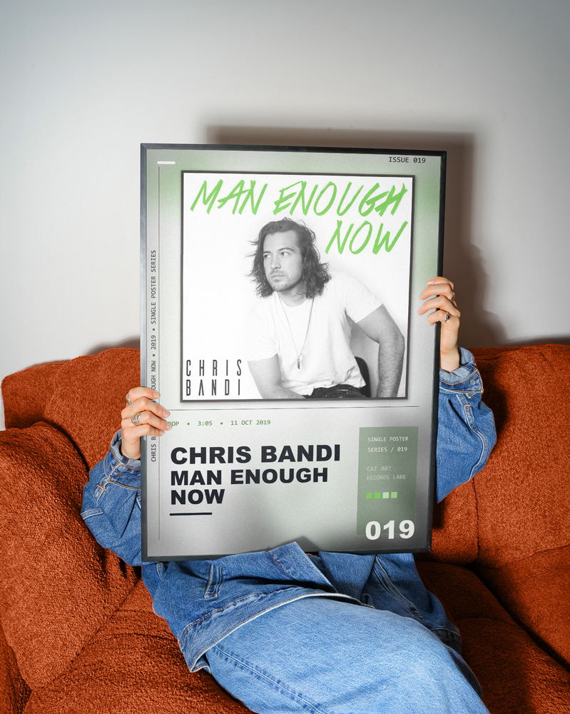 Music poster: Chris Bandi - Man Enough Now