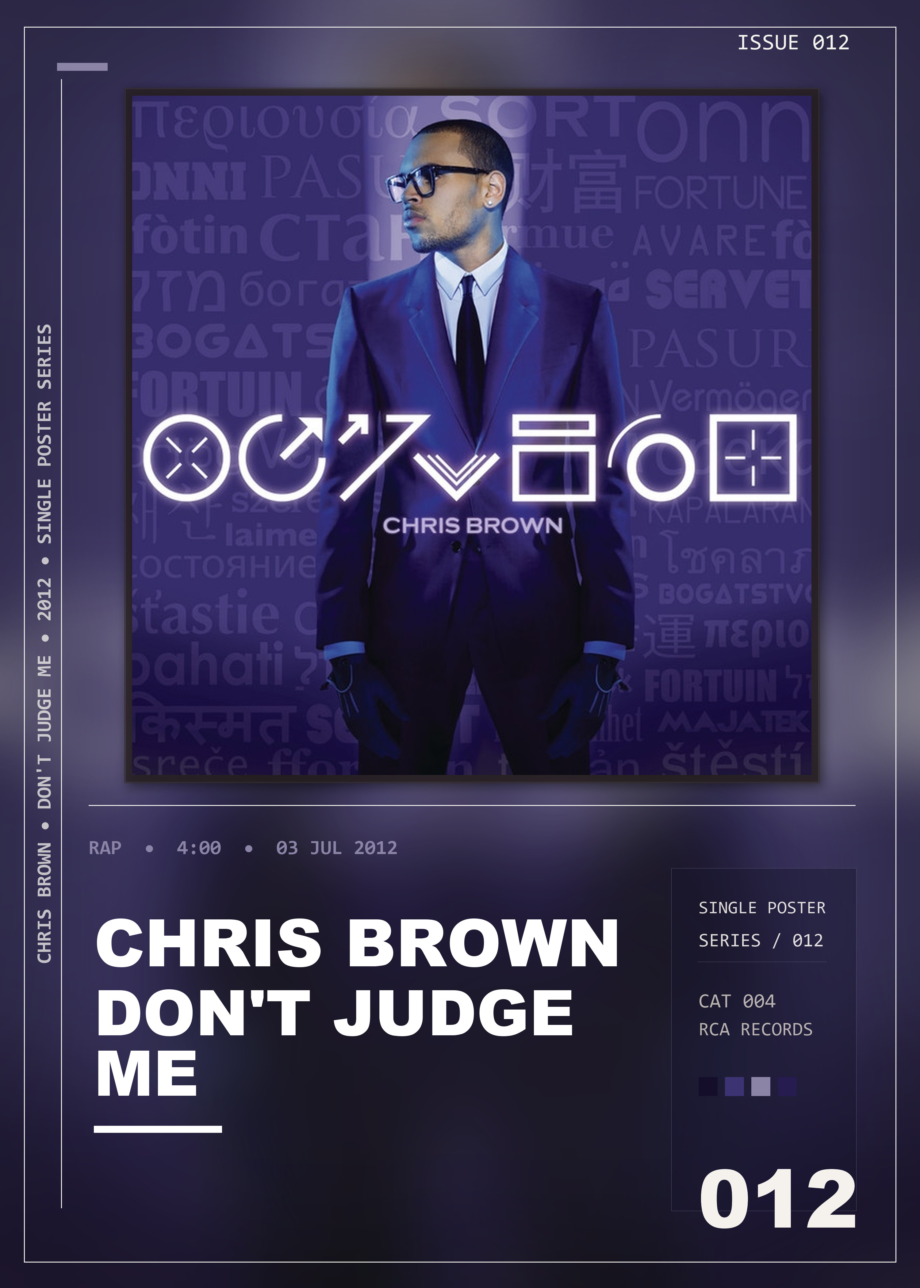 Music poster: Chris Brown - Dont Judge Me