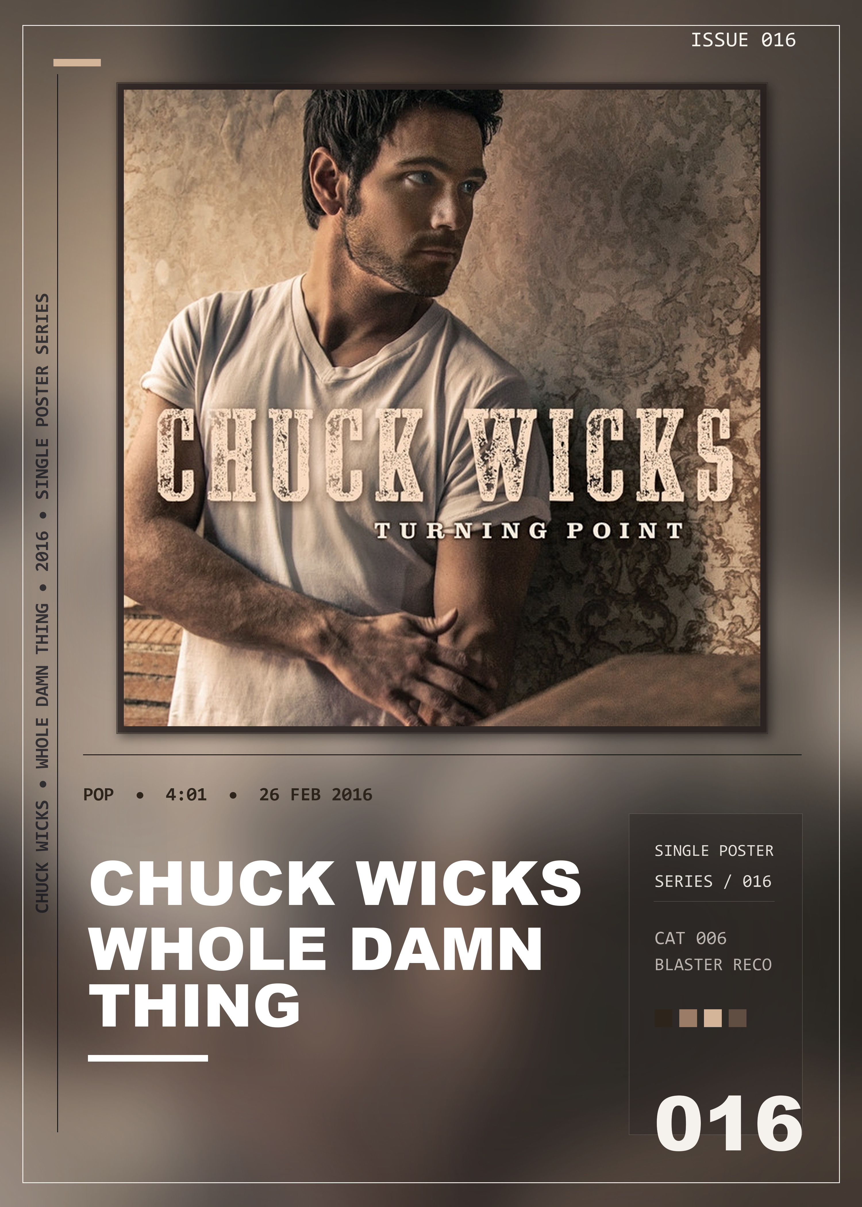 Music poster: Chuck Wicks - Whole Damn Thing