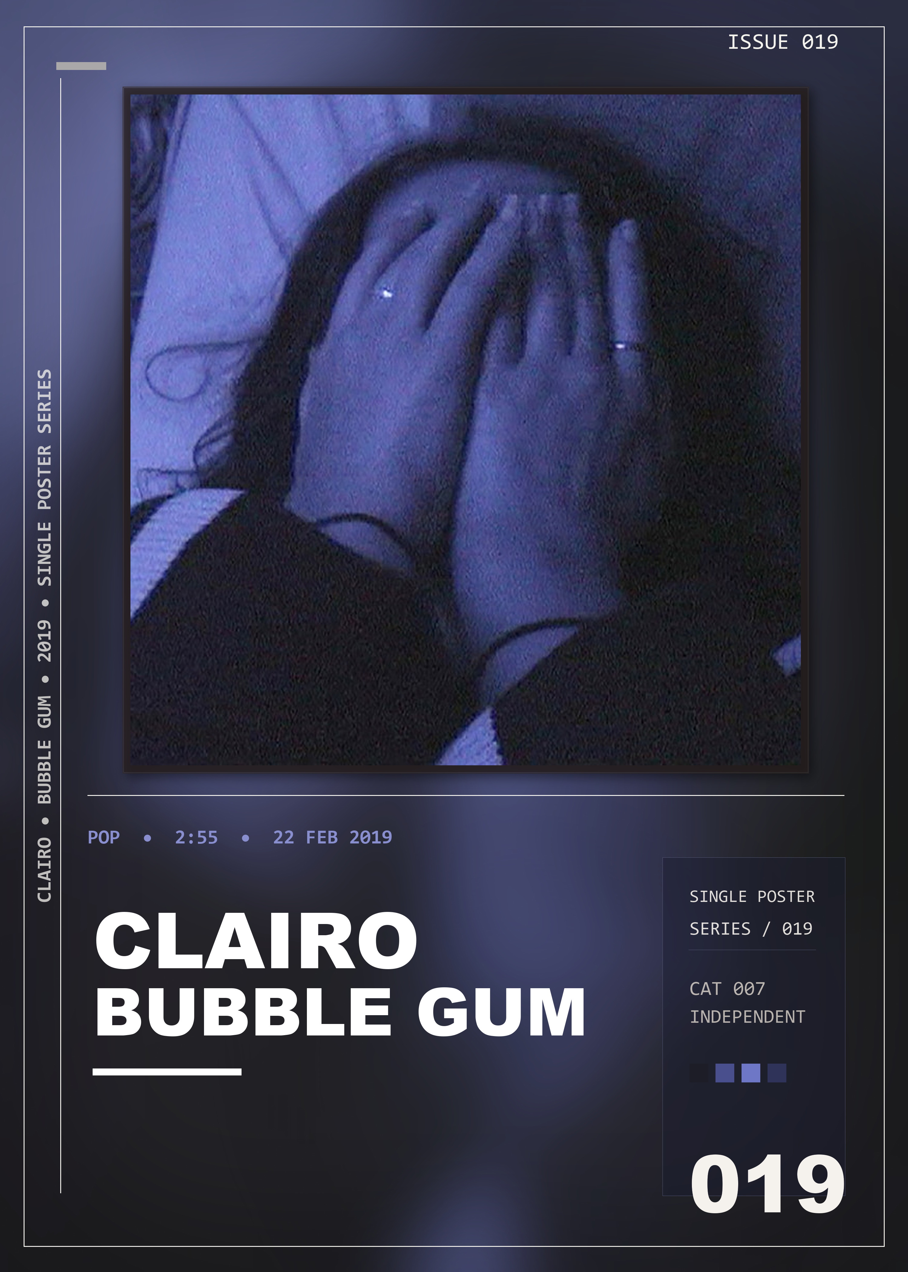 Music poster: Clairo - Bubble Gum