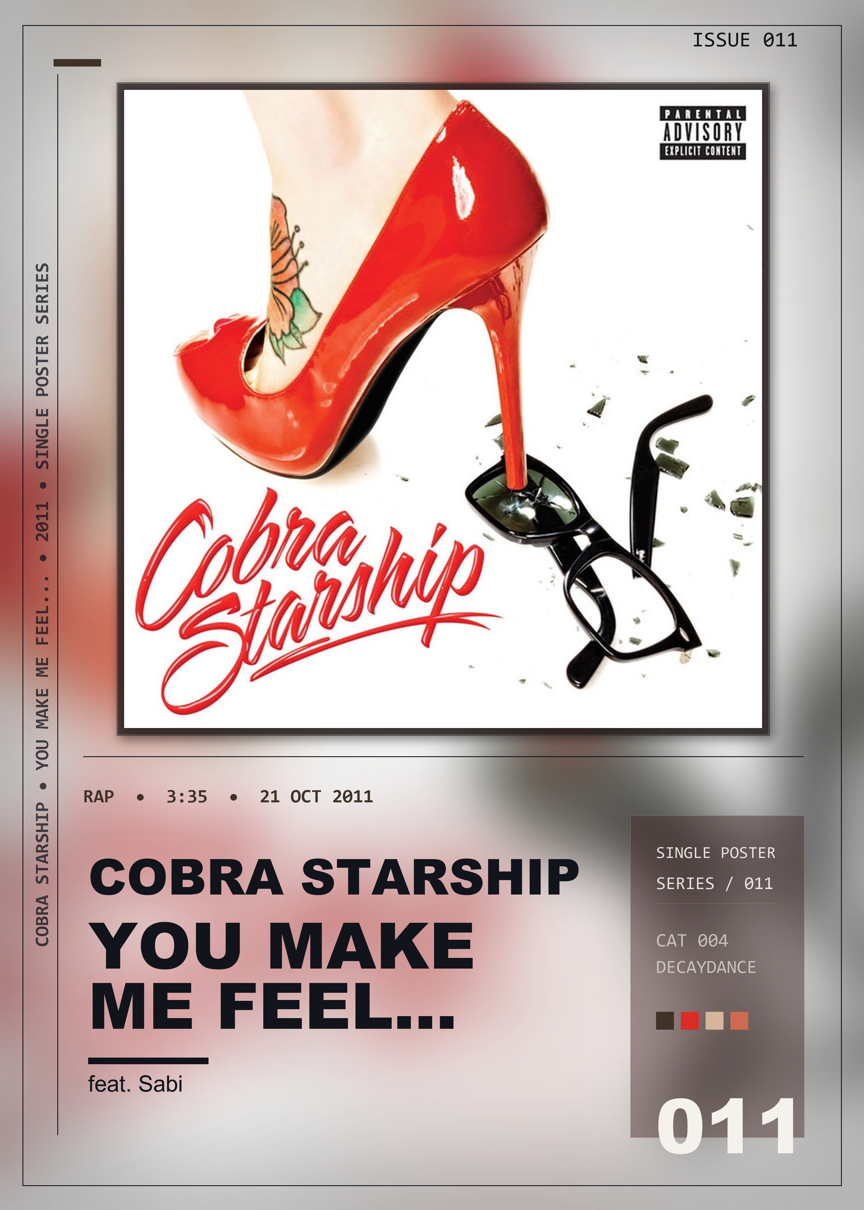 Music poster: Cobra Starship - You Make Me Feel - feat Sabi